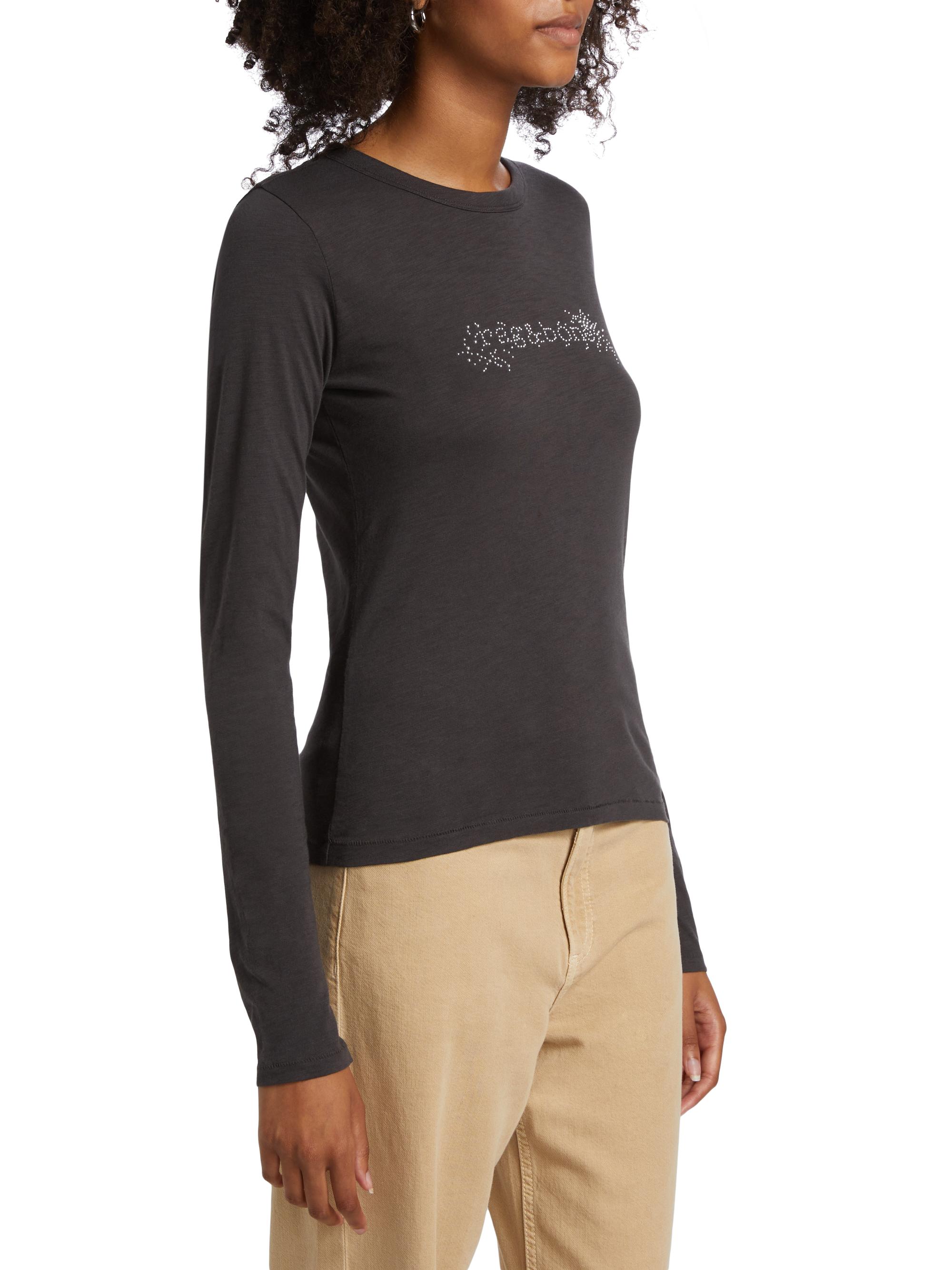 rag & bone Studded Logo Long-Sleeve T-Shirt | Saks Fifth Avenue