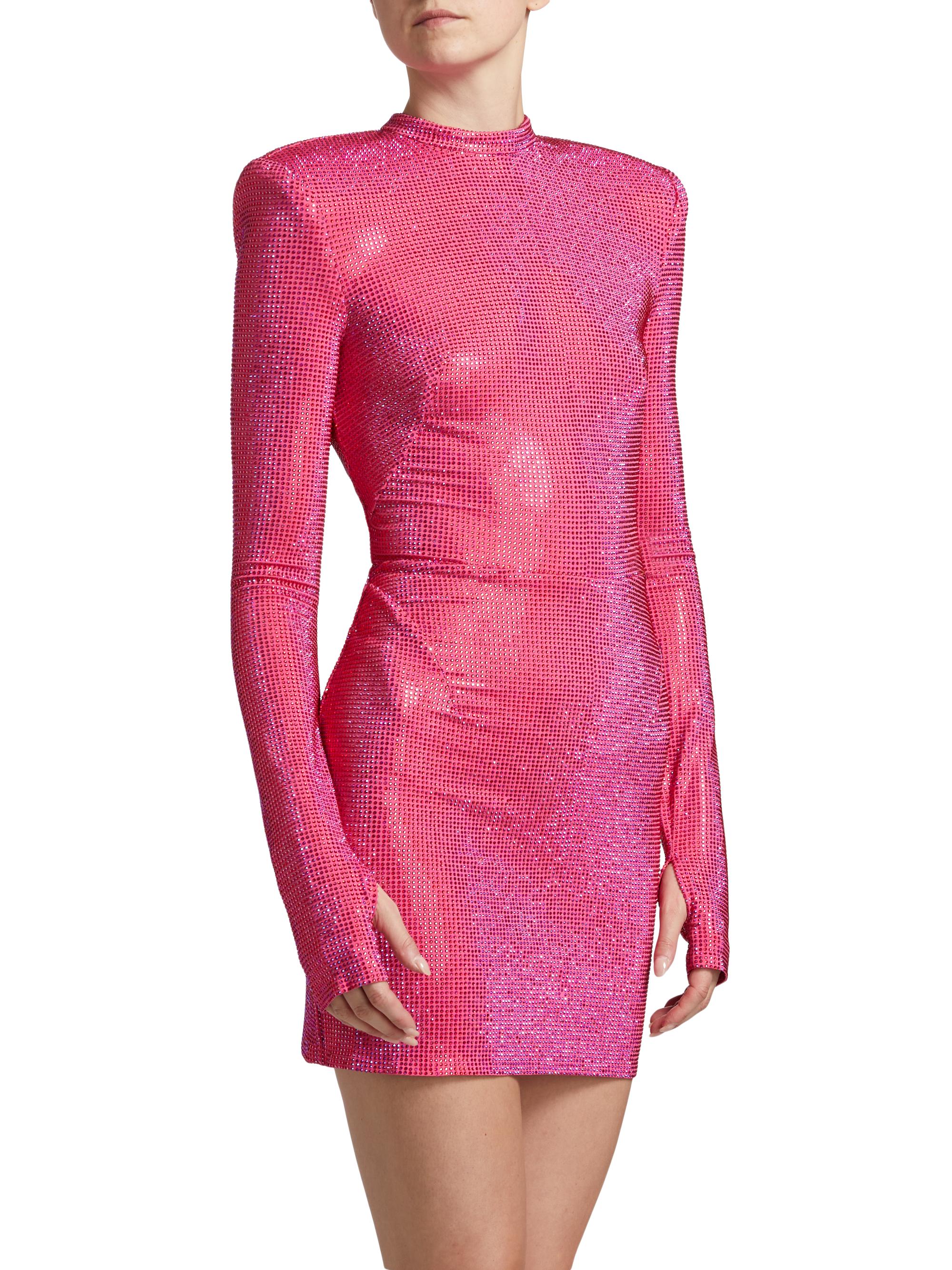 Noya Crystal-Embellished Minidress