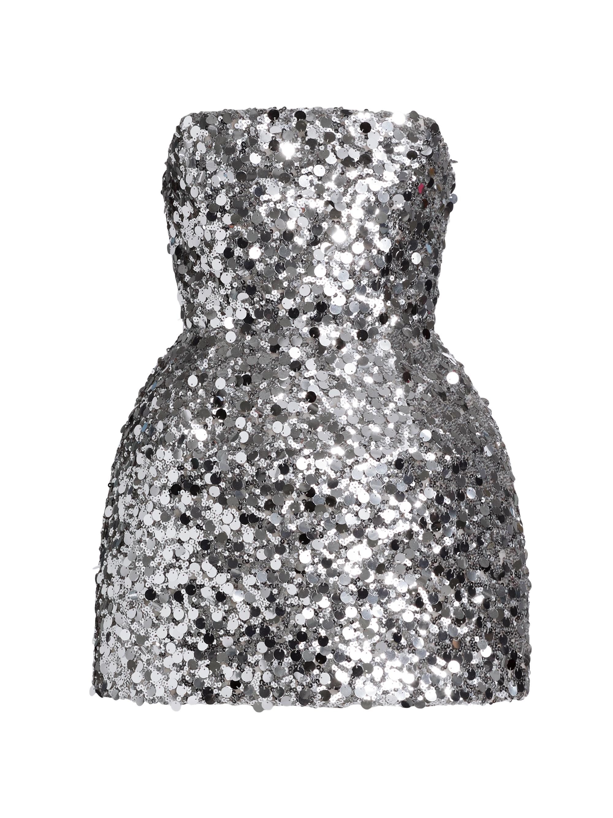 Bronx and Banco Women's Maraya Sequined Minidress - Silver