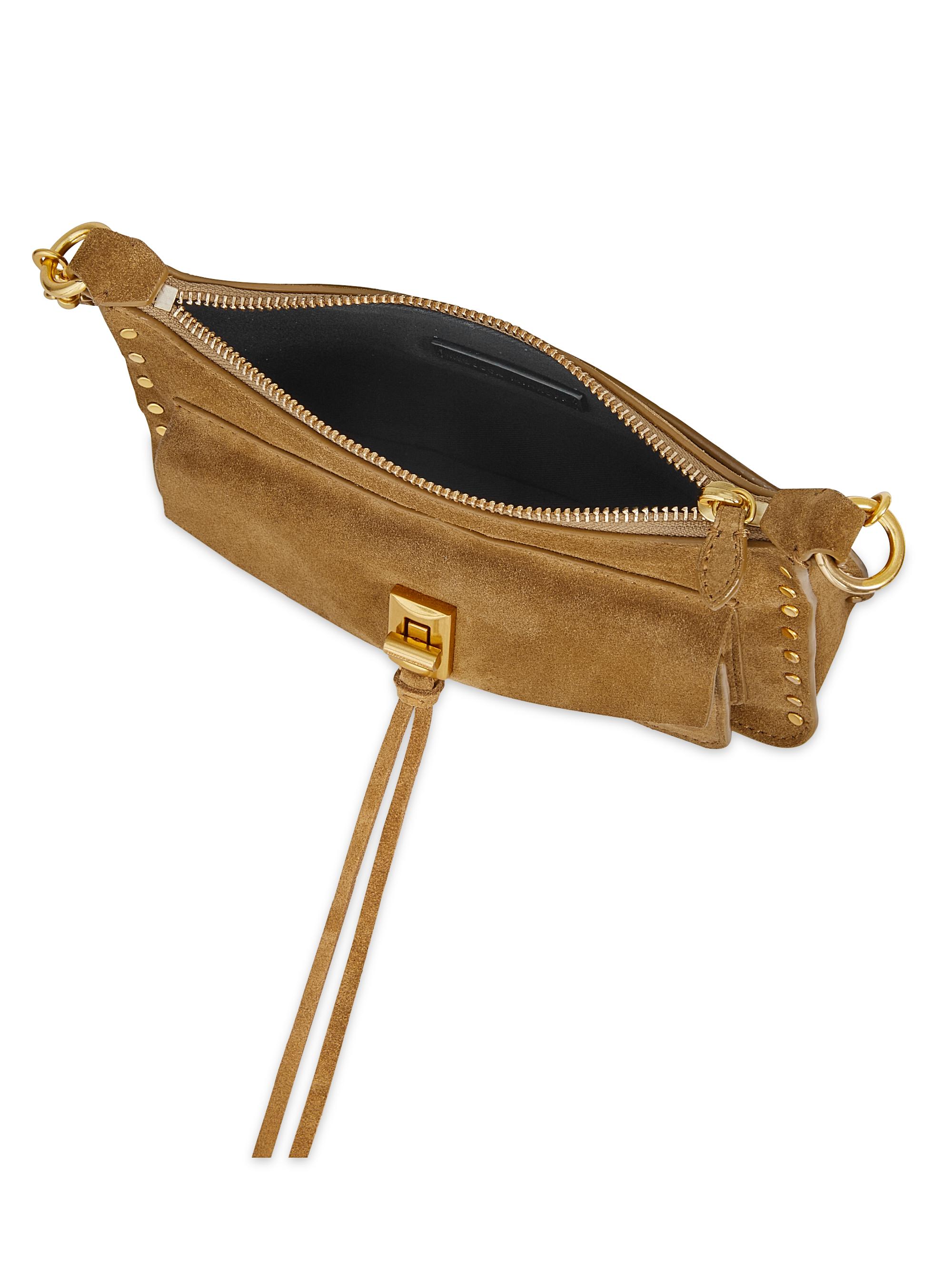 Rebecca Minkoff Mini Darren Suede Crossbody Bag | Saks Fifth Avenue
