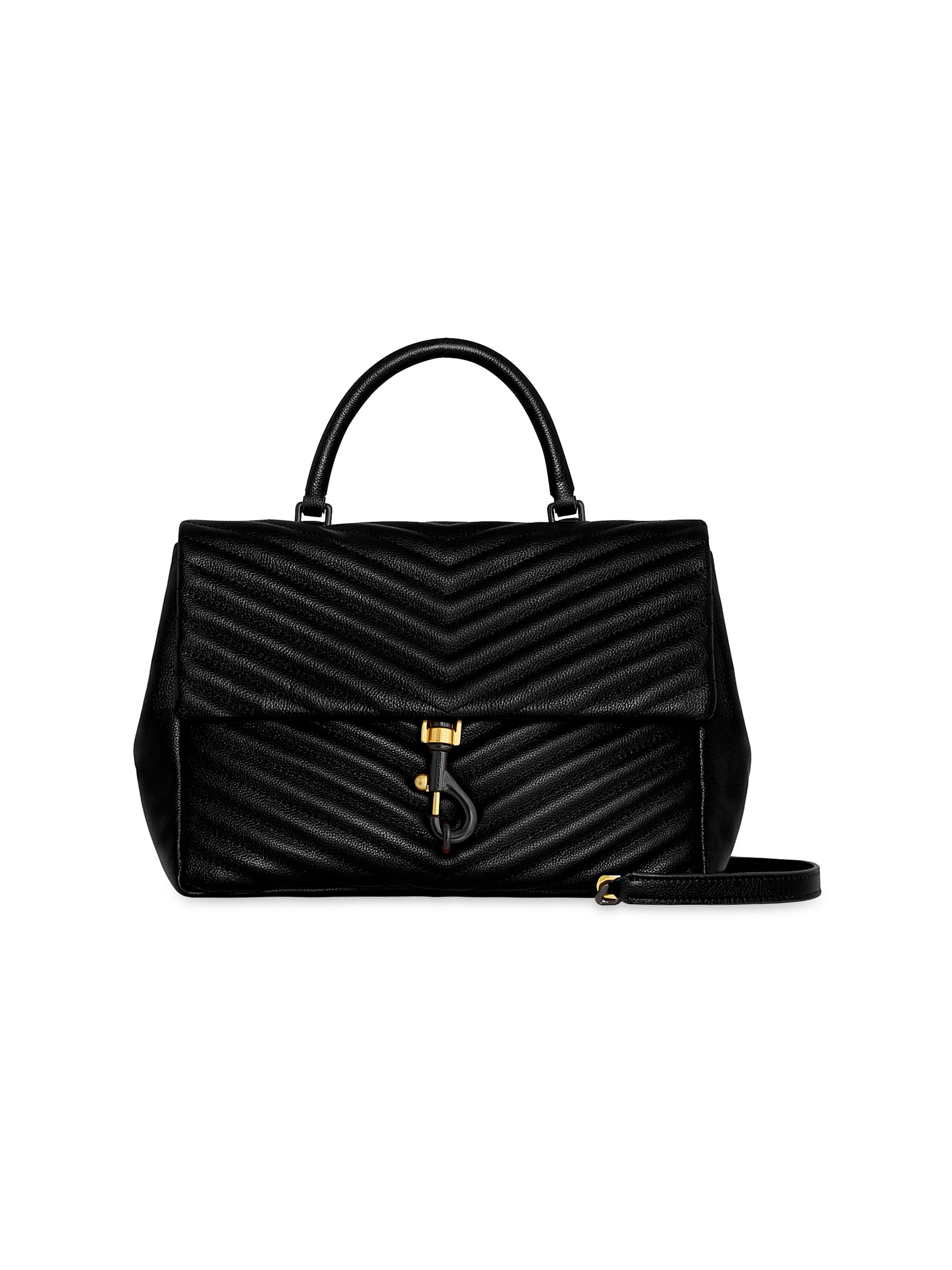 TICCA×アンシェヌマン Rebecca Minkoff Edie Large Leather Top-Handle Bag | Saks Fifth Avenue