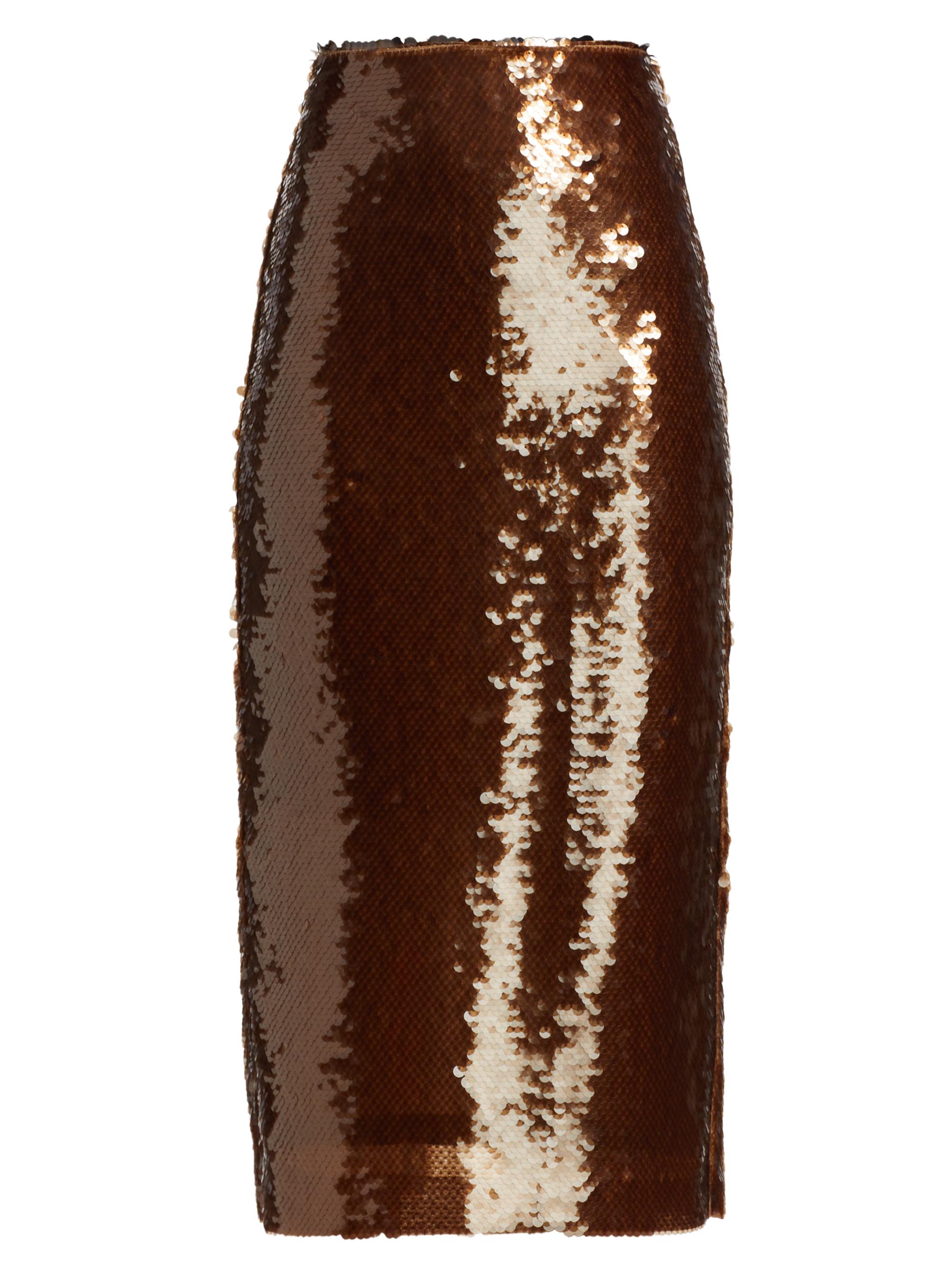 Blazé-Milano Women's Tarantella Sussex Sequined Midi-Skirt - Tan