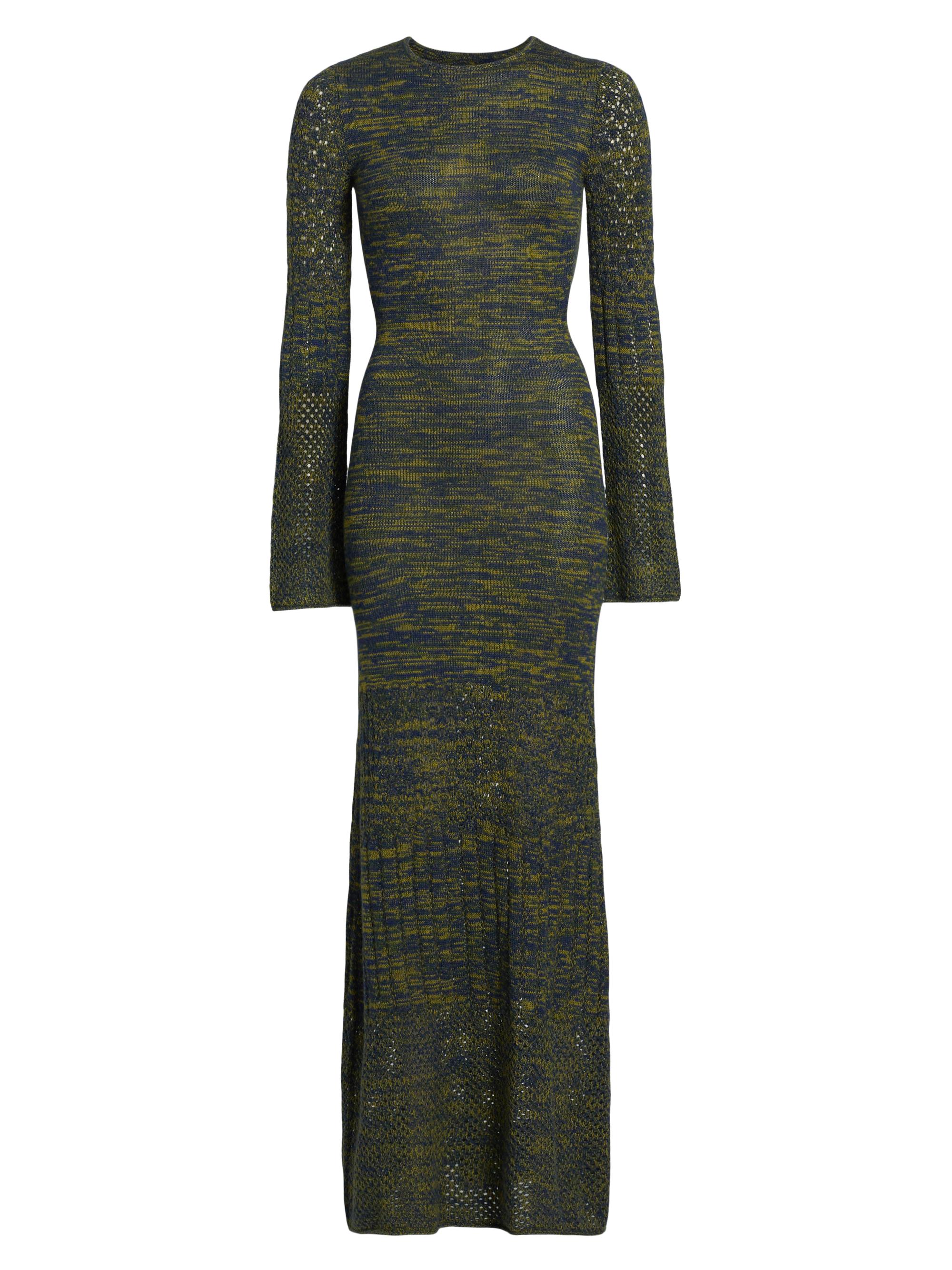 Escvdo Women's Origen Murga Alpaca Maxi Dress - Olive Blues