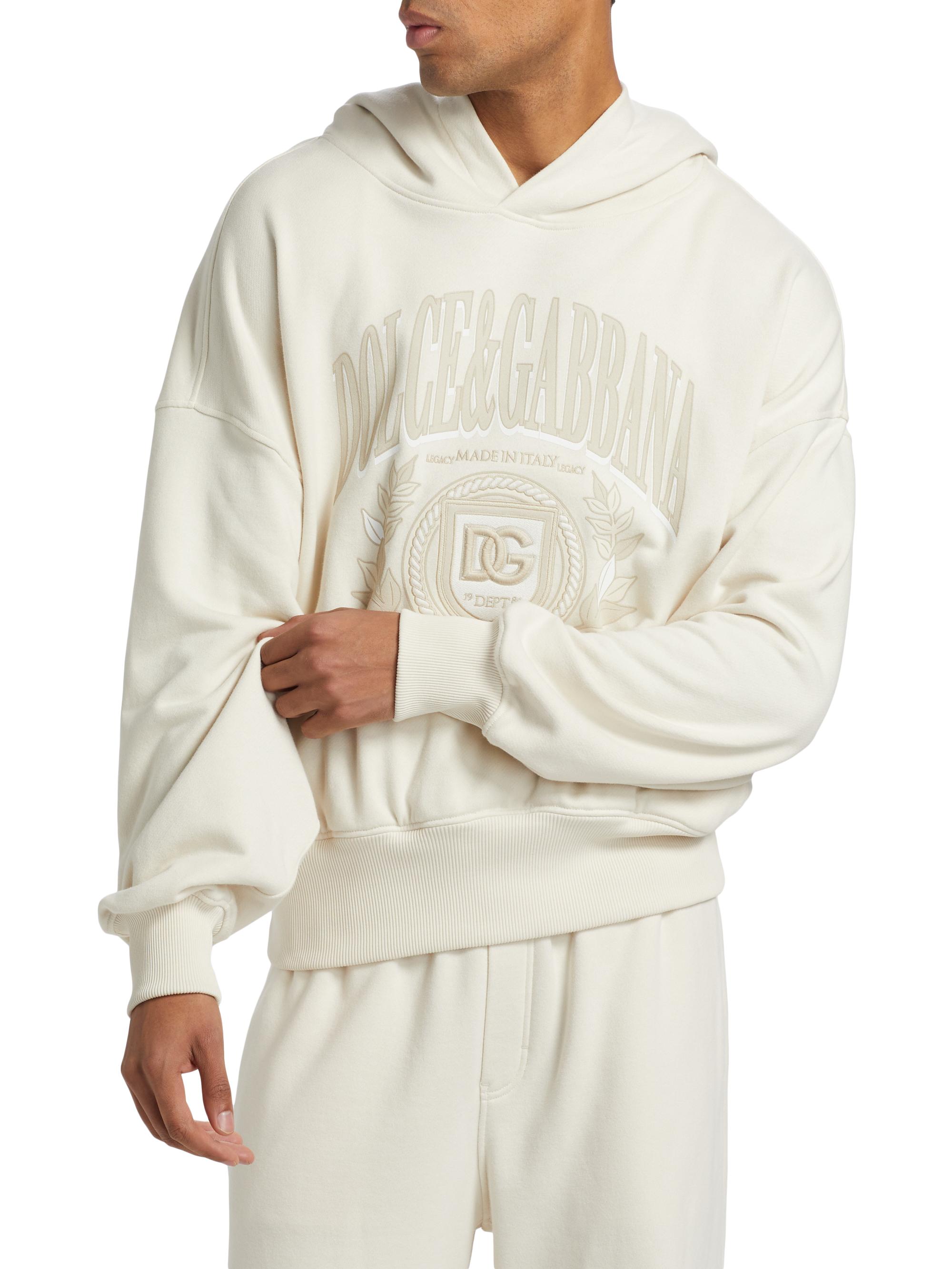 Dolce&Gabbana Logo Printed Cotton Hoodie | Saks Fifth Avenue