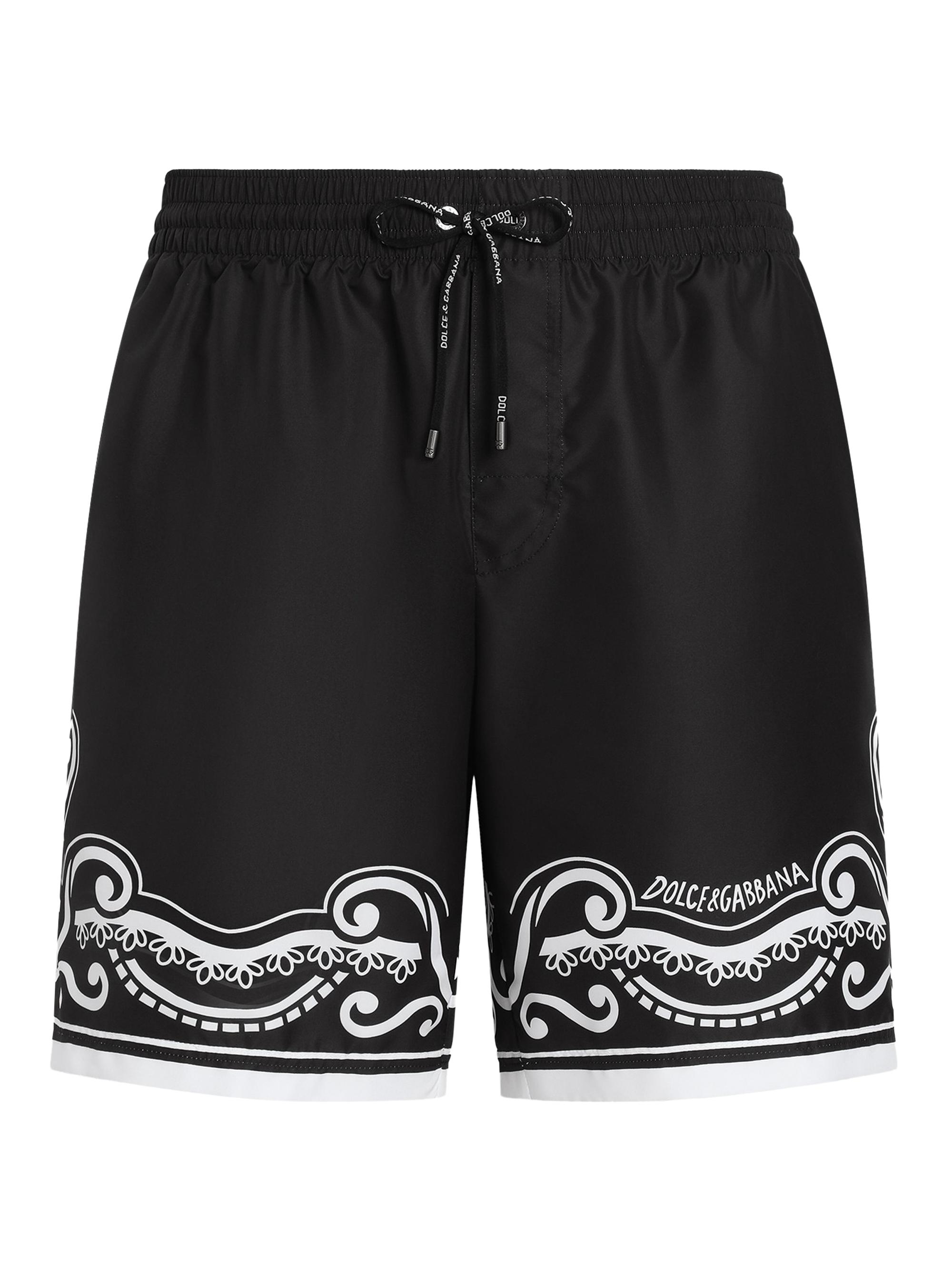 Dolce & Gabbana Men's Tela Swim Trunks - Black