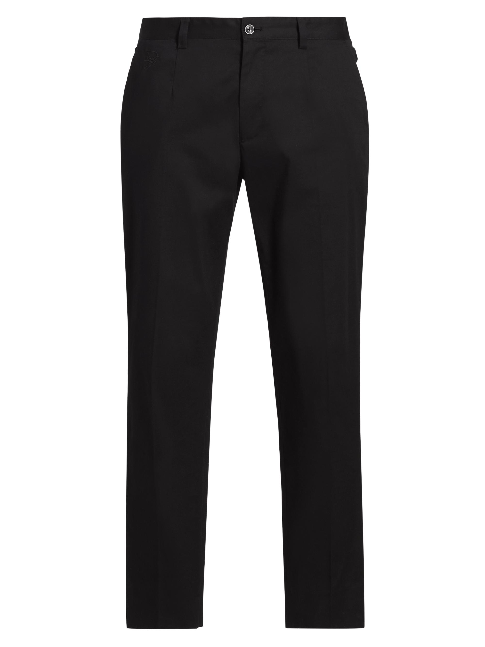 Dolce & Gabbana Men's Slim-Fit Cotton Pants - Black