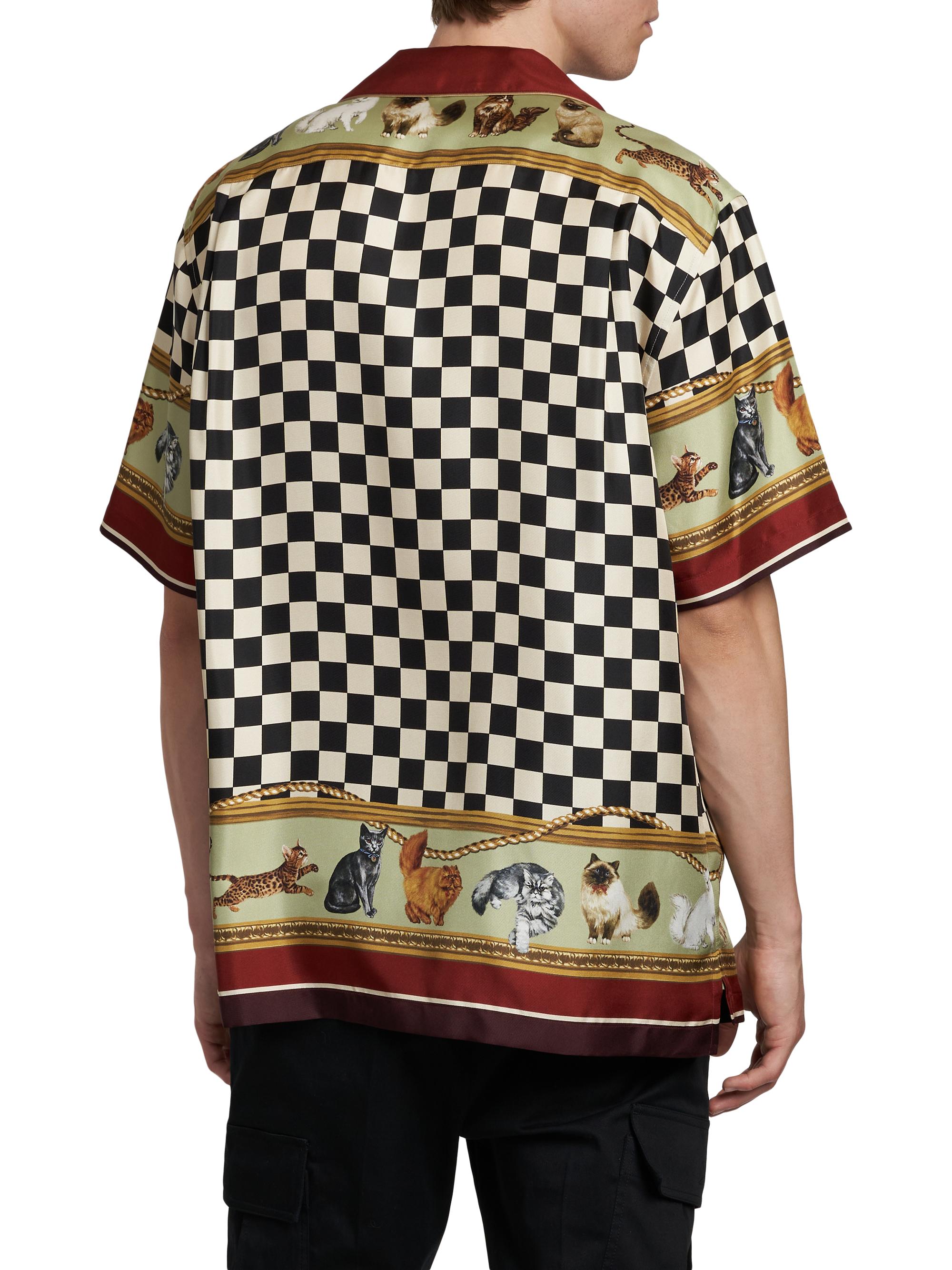 Dolce&Gabbana Cat Silk Twill Shirt | Saks Fifth Avenue