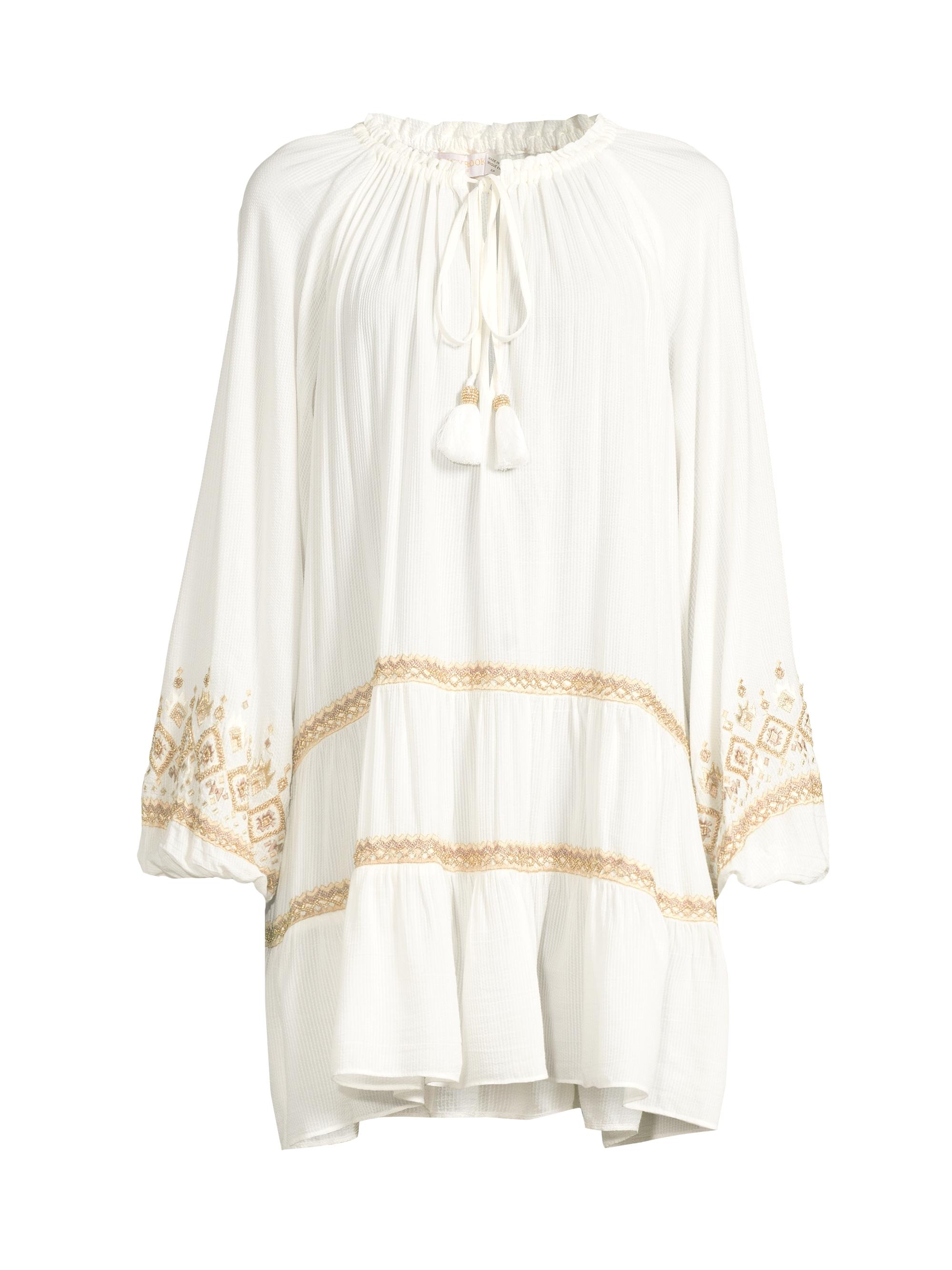 Ramy Brook Women's Nash Embroidered Minidress - Neutral Multi