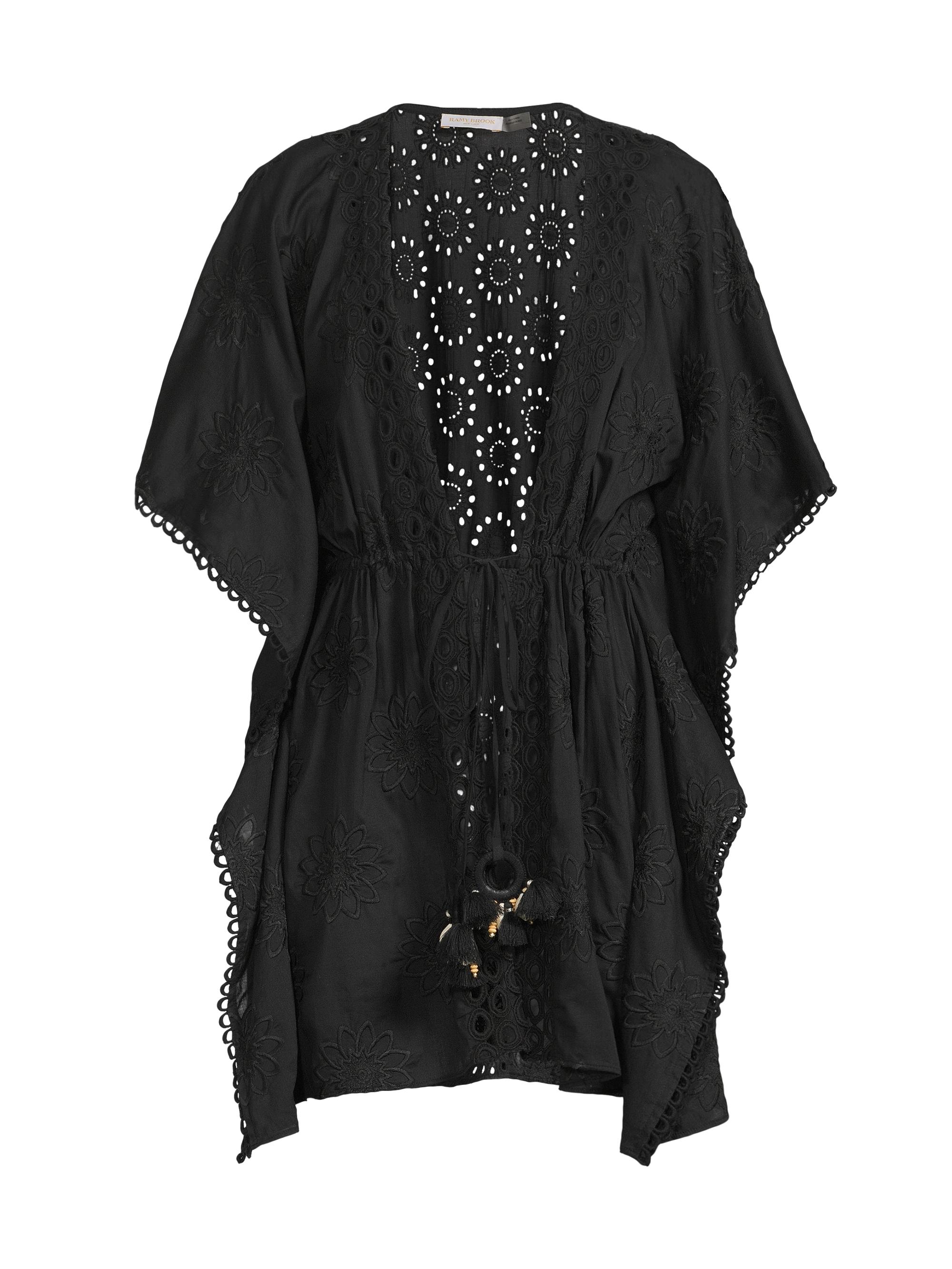 Ramy Brook Women's Rogelia Cotton Tie-Waist Minidress - Black Floral