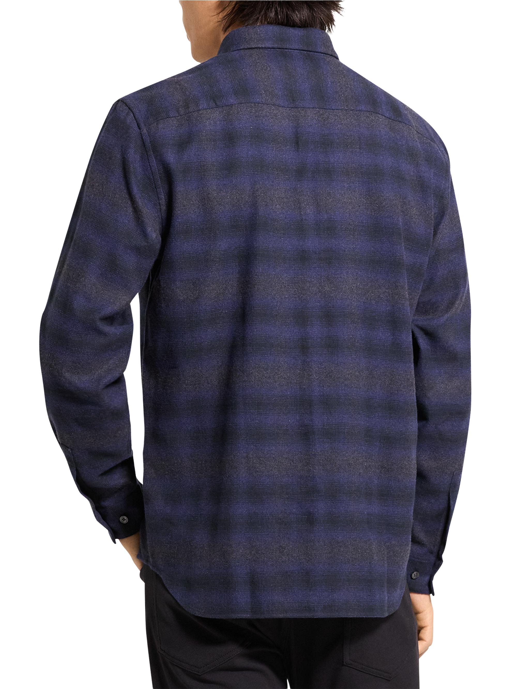Theory Irving Shadow Plaid Flannel Shirt | Saks Fifth Avenue