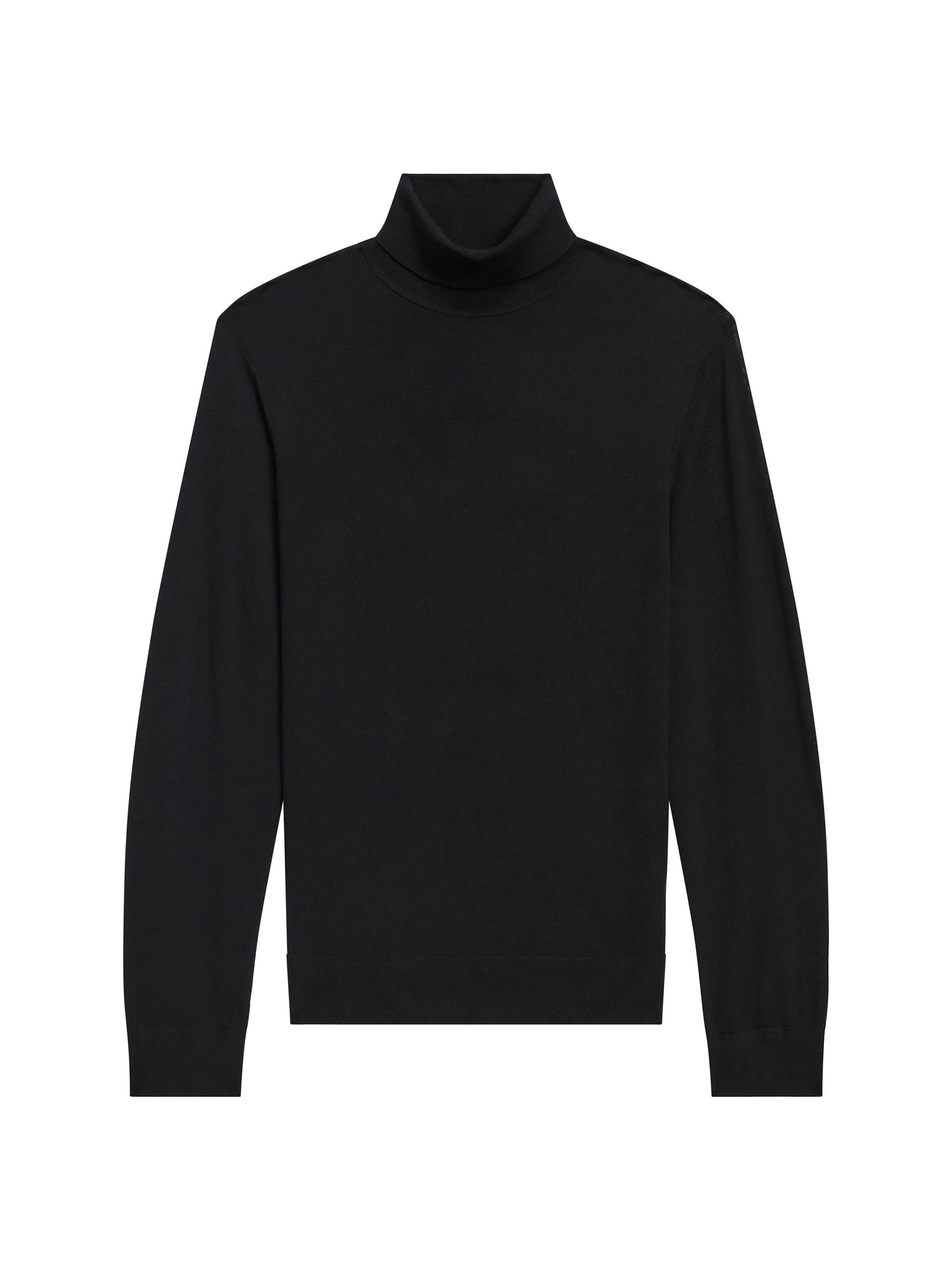 Theory Men's Regal Merino Turtleneck Sweater - Black