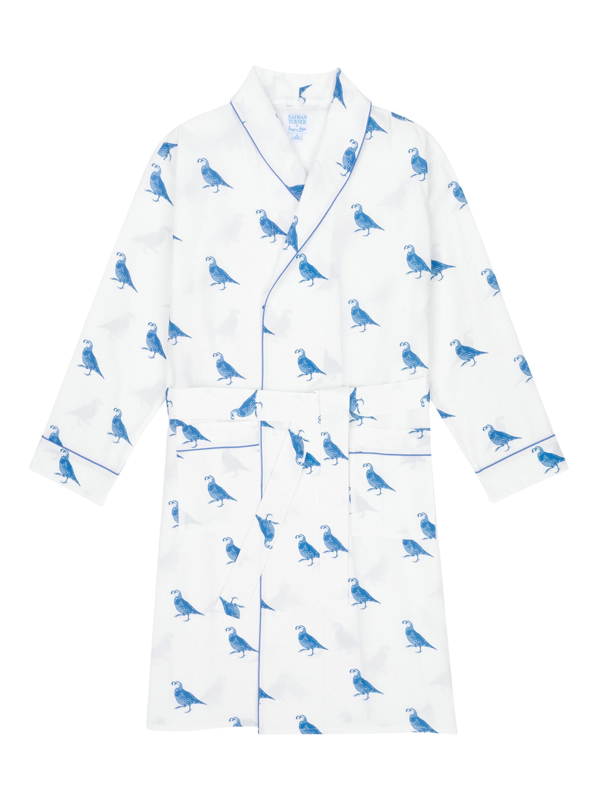 Sant and Abel Women's Quail Robe - Blue Multi