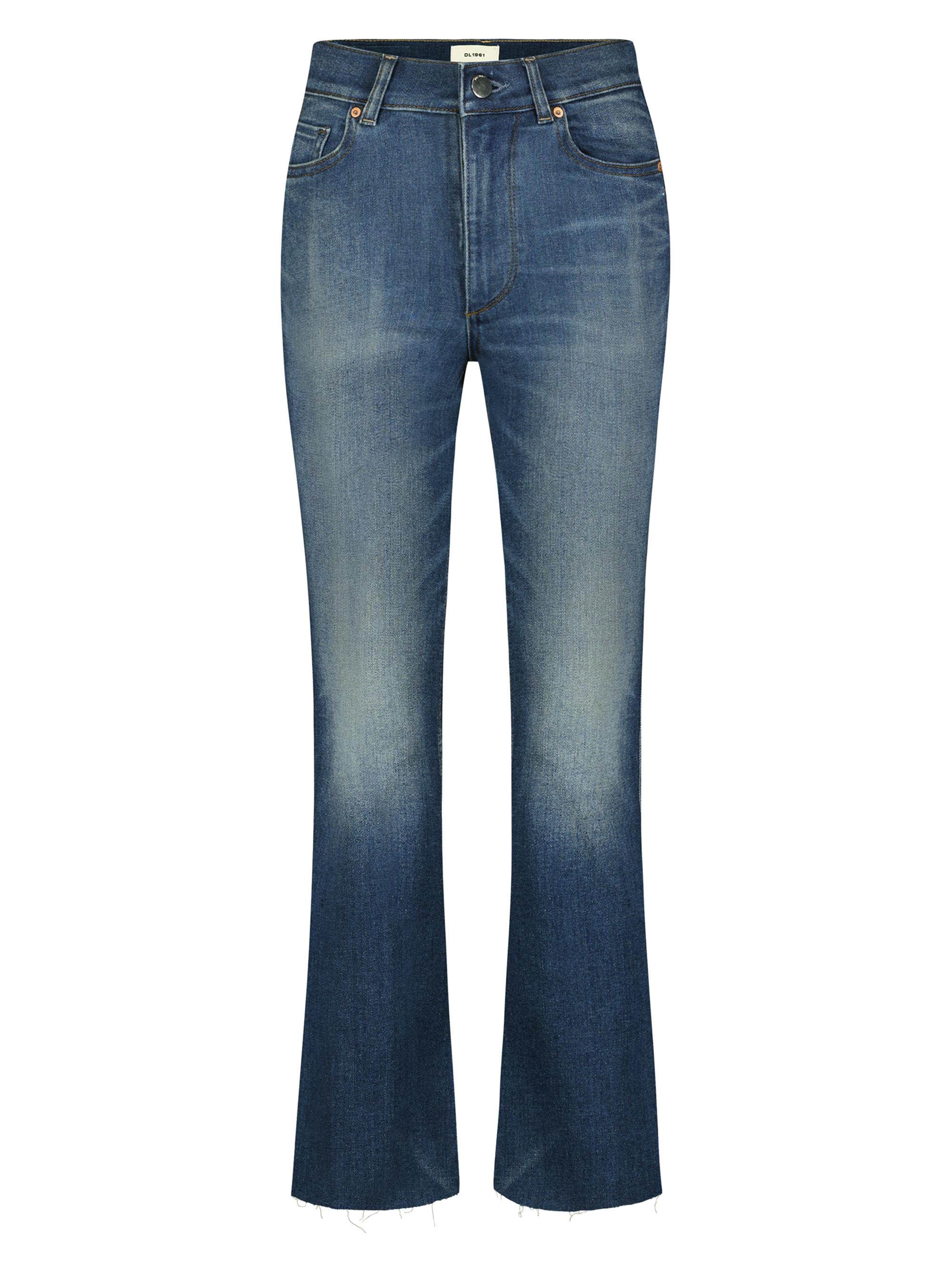 DL1961 Women's Bridget Boot High Rise Instasculpt Crop Jeans - Hulton