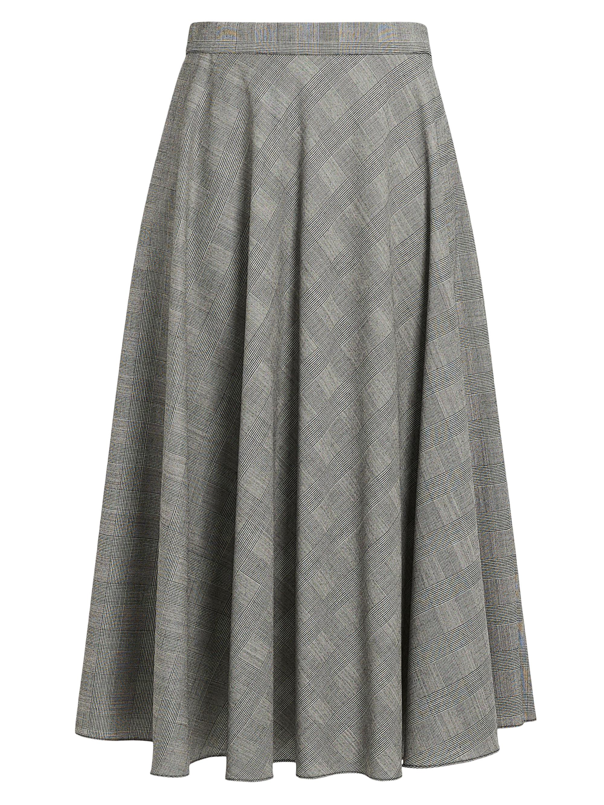 Marina Rinaldi Women's Pelota Glen Plaid Midi-Skirt - Black White