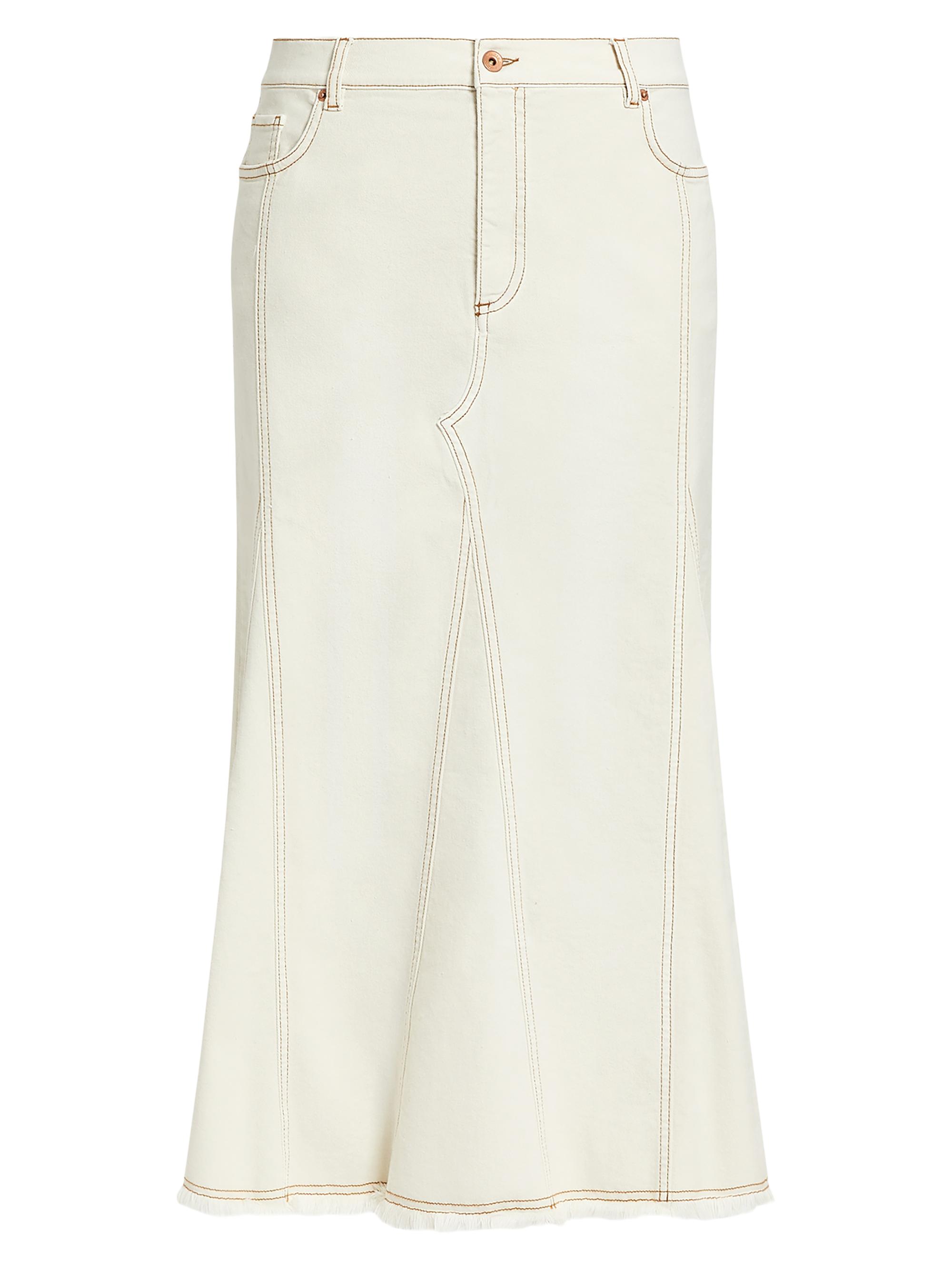 Marina Rinaldi Women's Samuele Denim Godet Midi-Skirt -