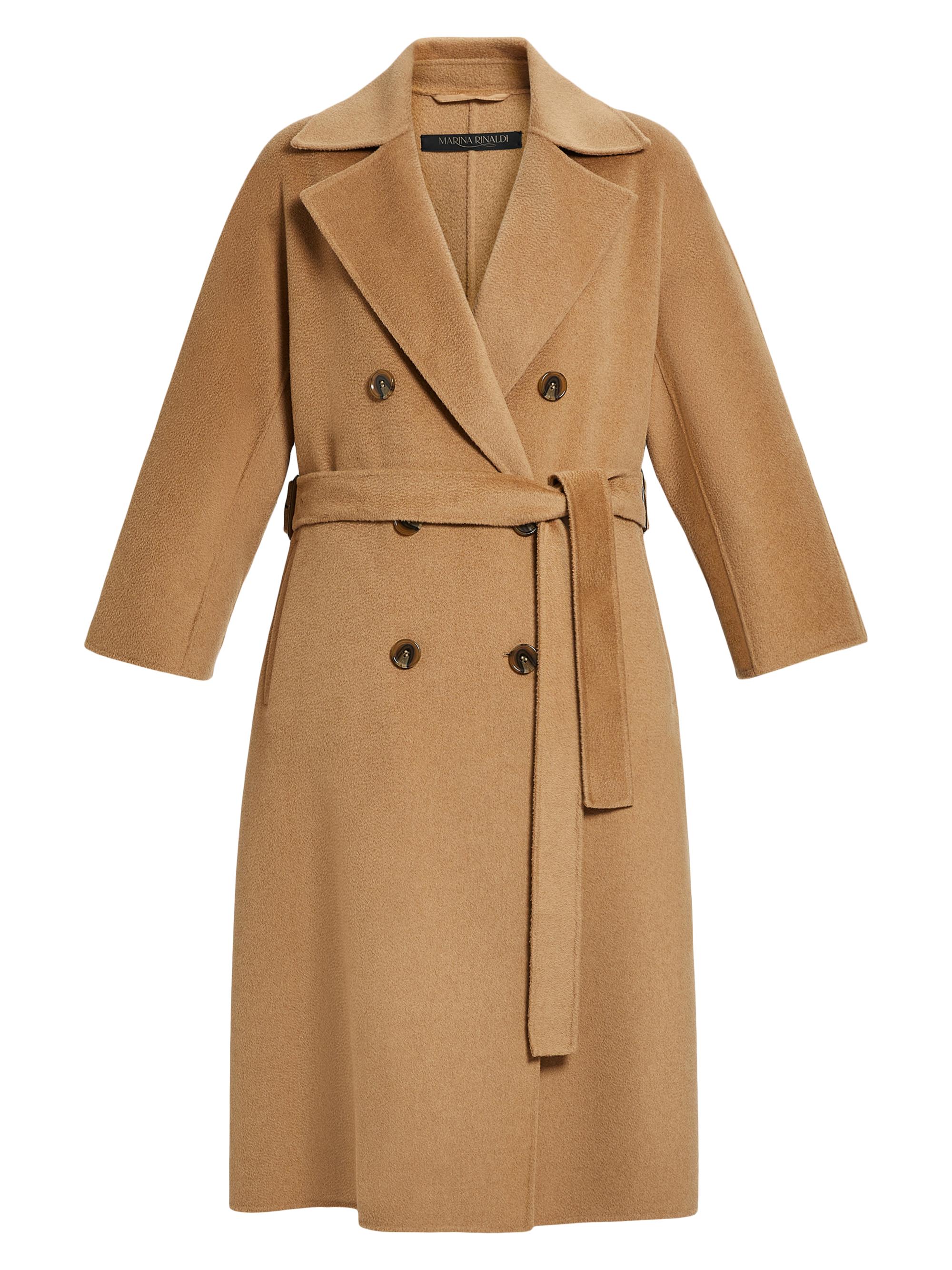 Marina Rinaldi Women's Bratto Belted Angora-Blend Coat - Camel