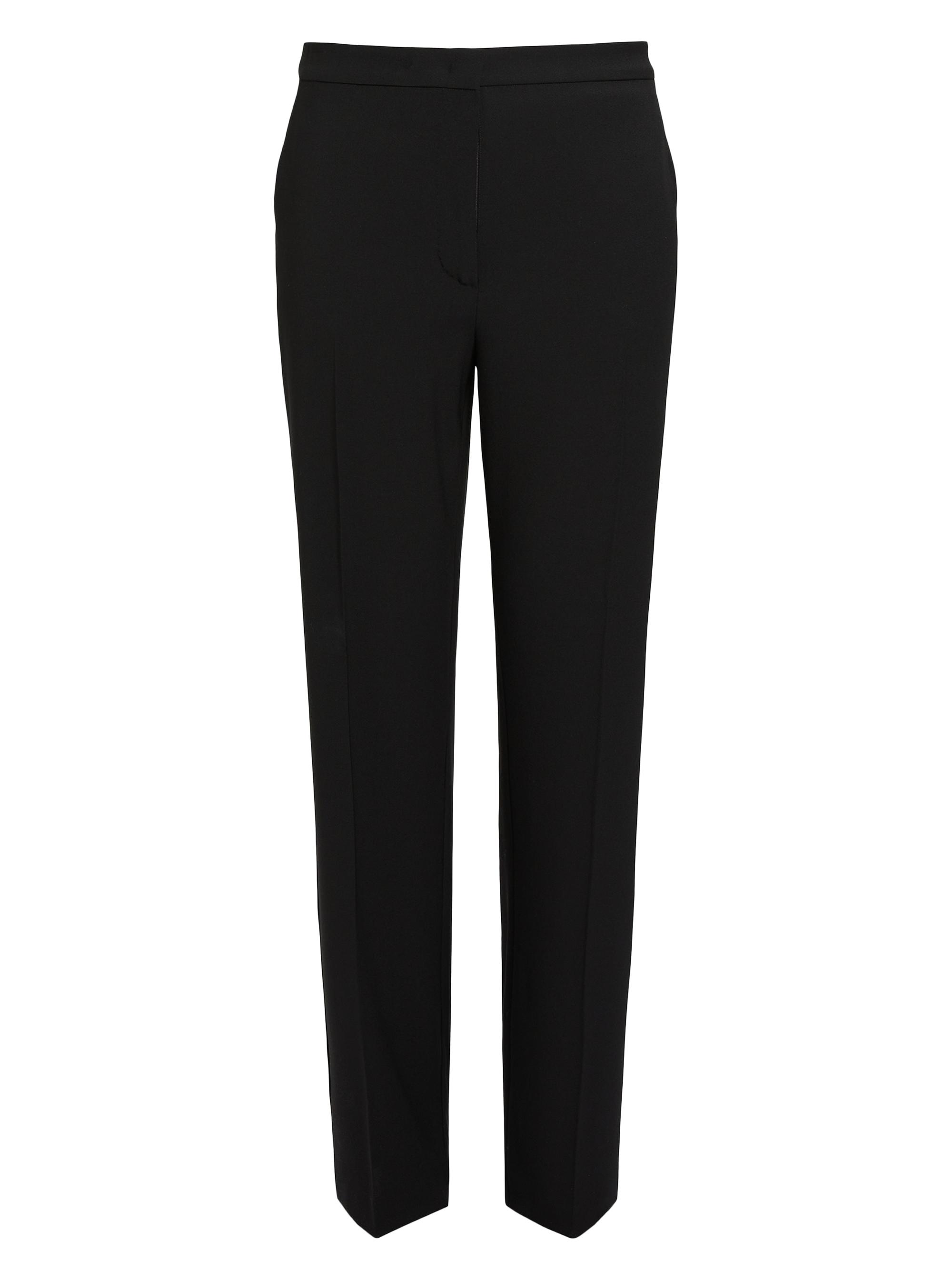 Marina Rinaldi Women's Ghirba Wool Crepe Satin Pants - Black