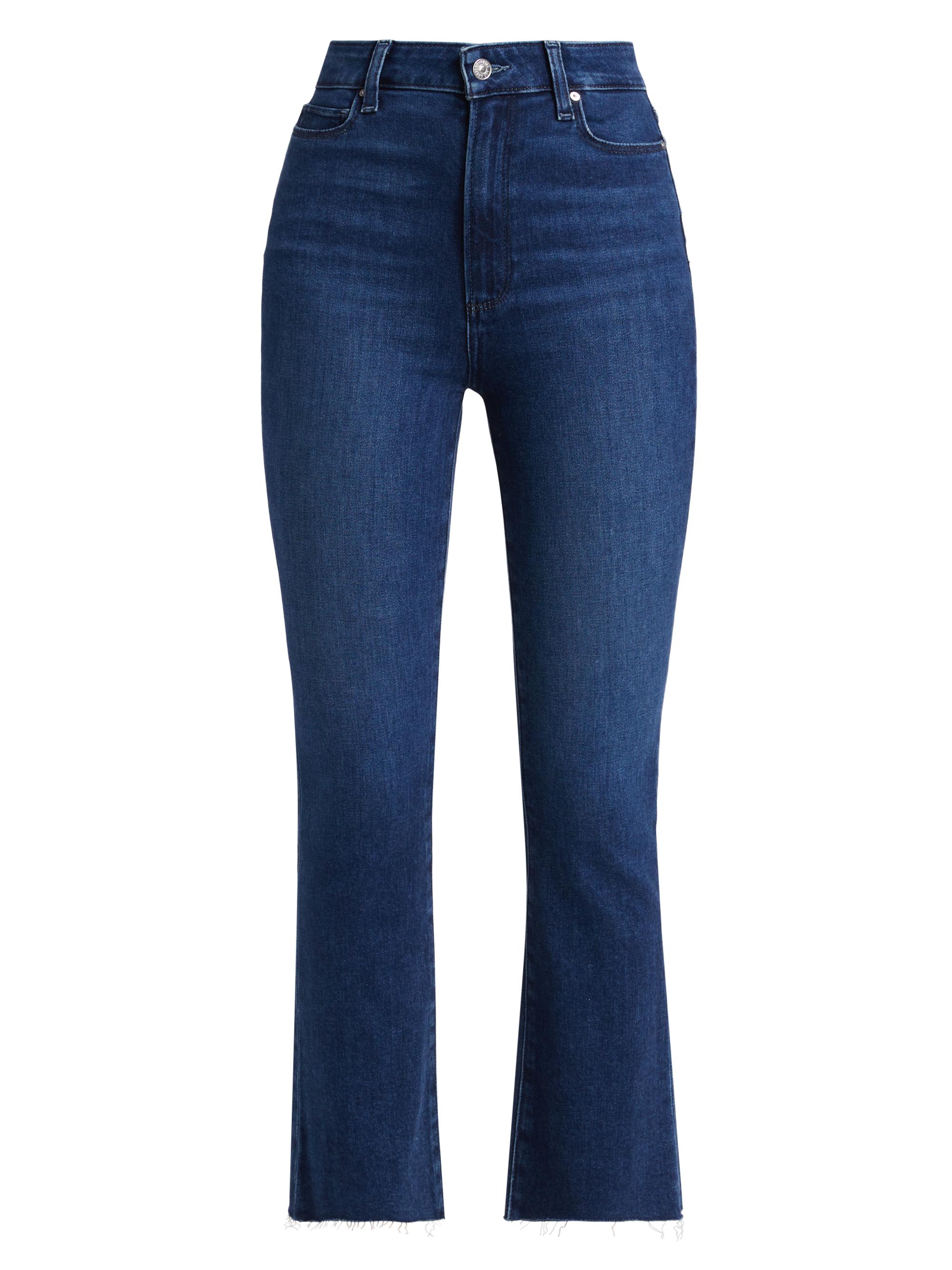 Paige Claudine High-Rise Stretch Cropped Flare Jeans Saks Fifth