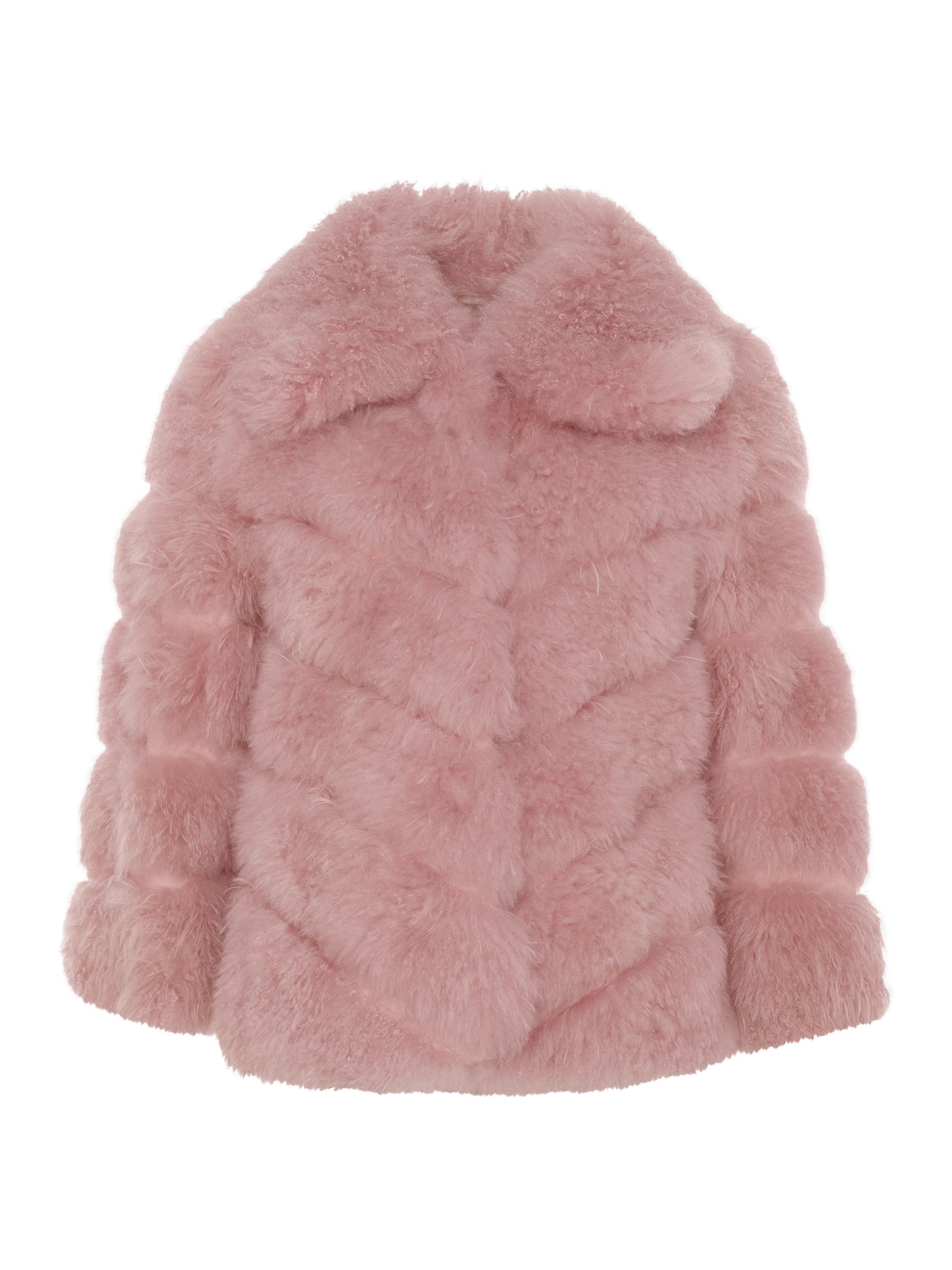 Gorski Select Shearling Lamb Zip Jacket with Wool Embroidery