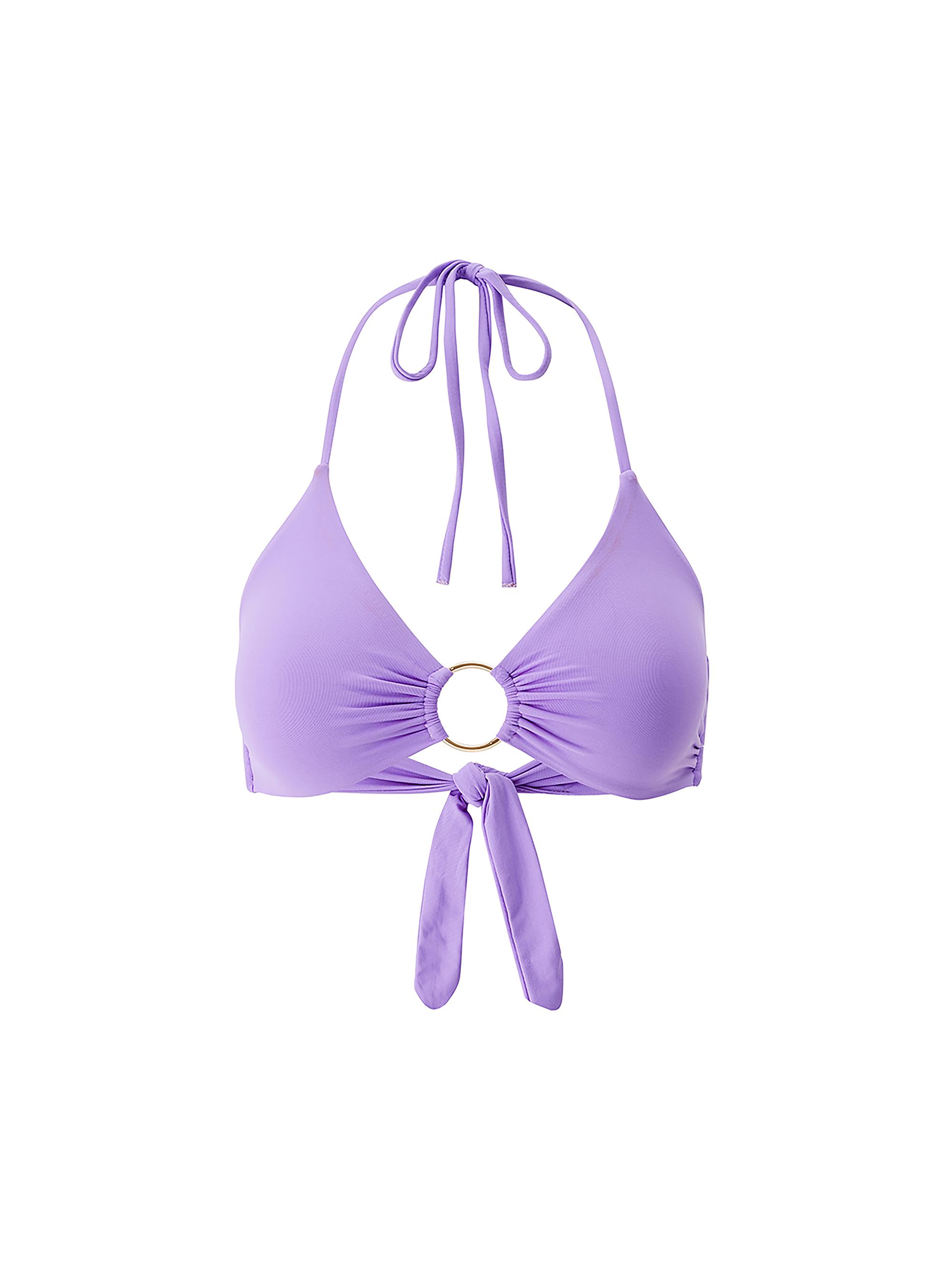 Melissa Odabash Women's Hamburg Ring Halterneck Bikini Top - Viola