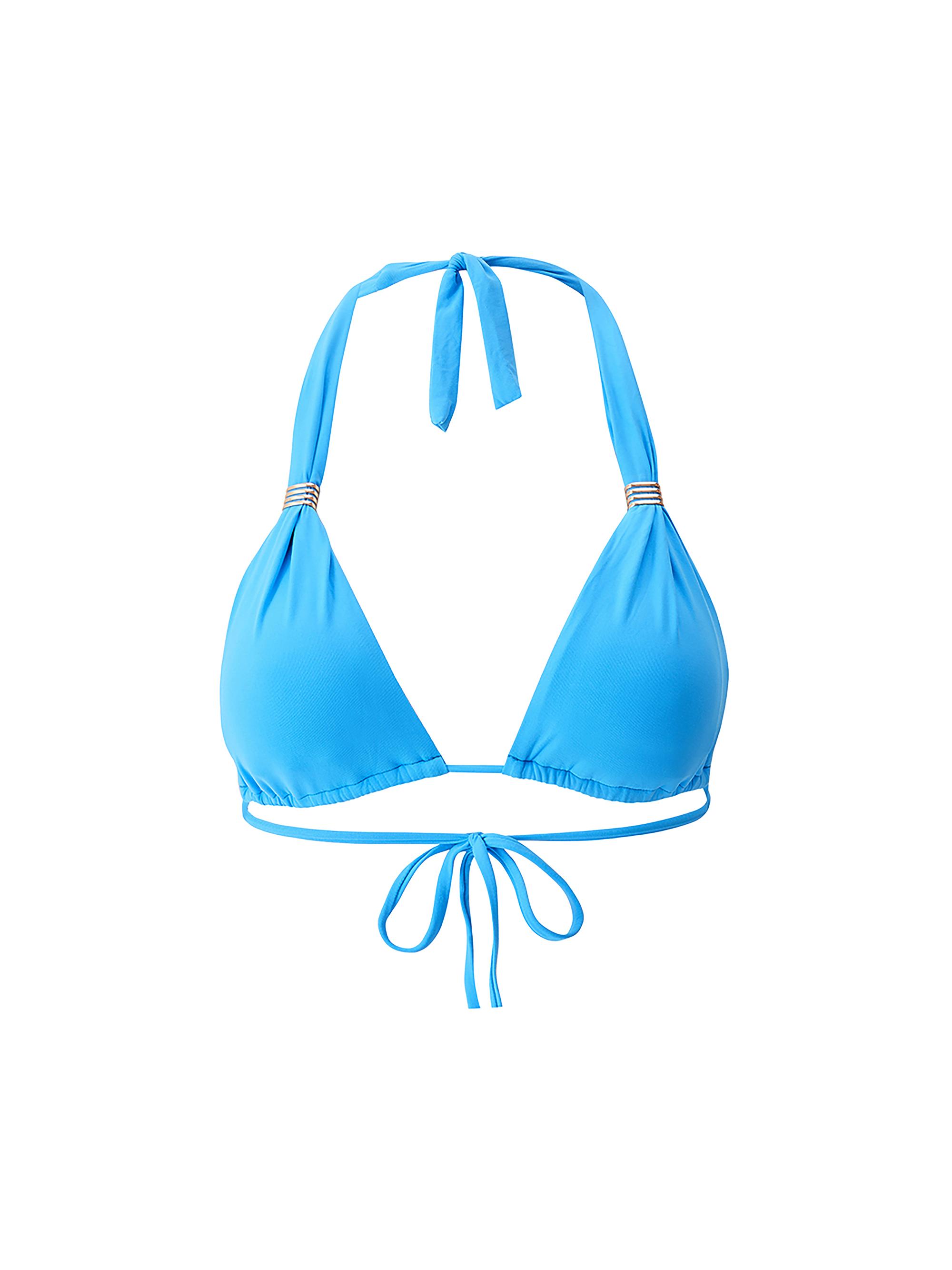 Melissa Odabash Women's Grenada Embellished Halterneck Bikini Top - Ocean