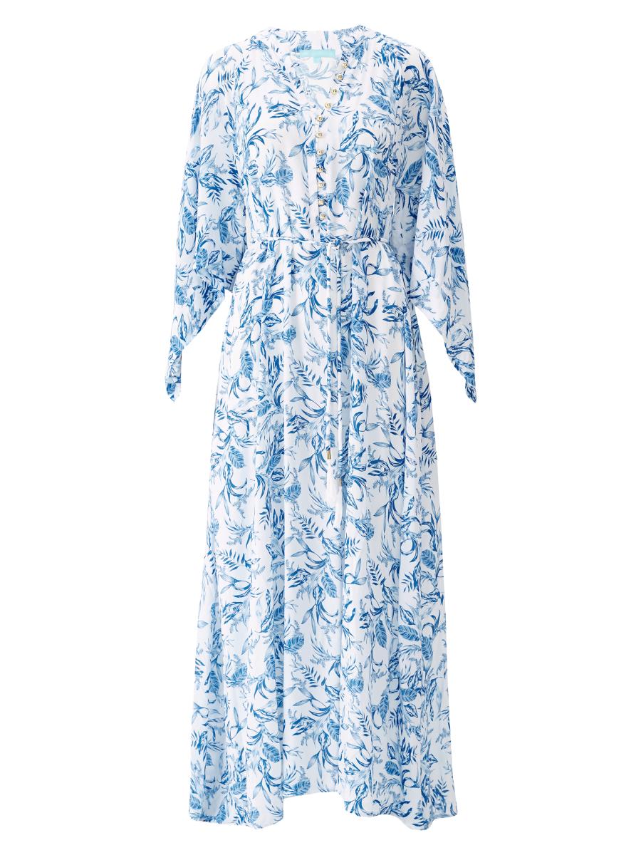 Melissa Odabash Edith Botanical Maxi Caftan | Saks Fifth Avenue