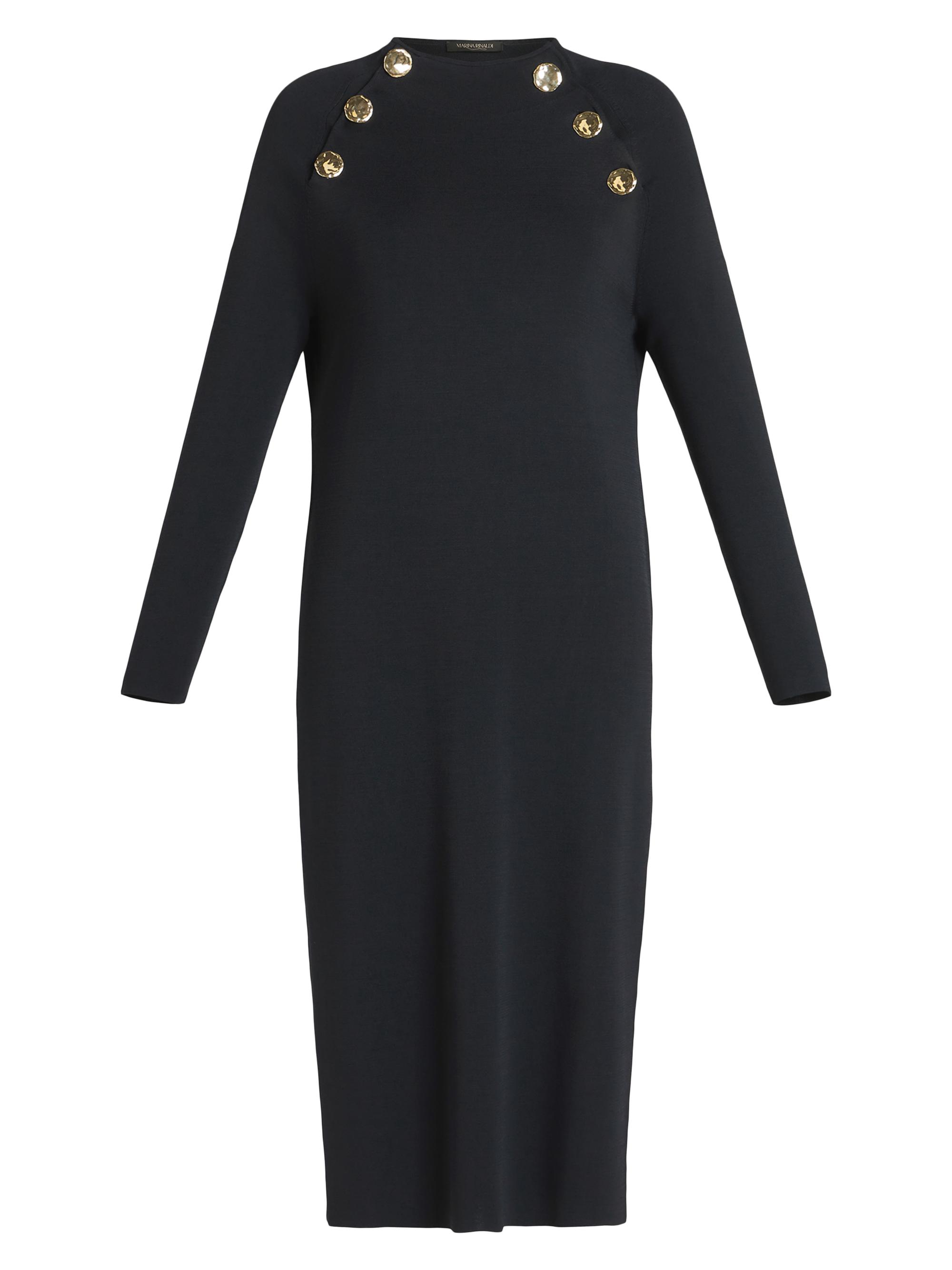 Marina Rinaldi Women's 2A Uscita Loretta Midi-Dress - Midnight Blue