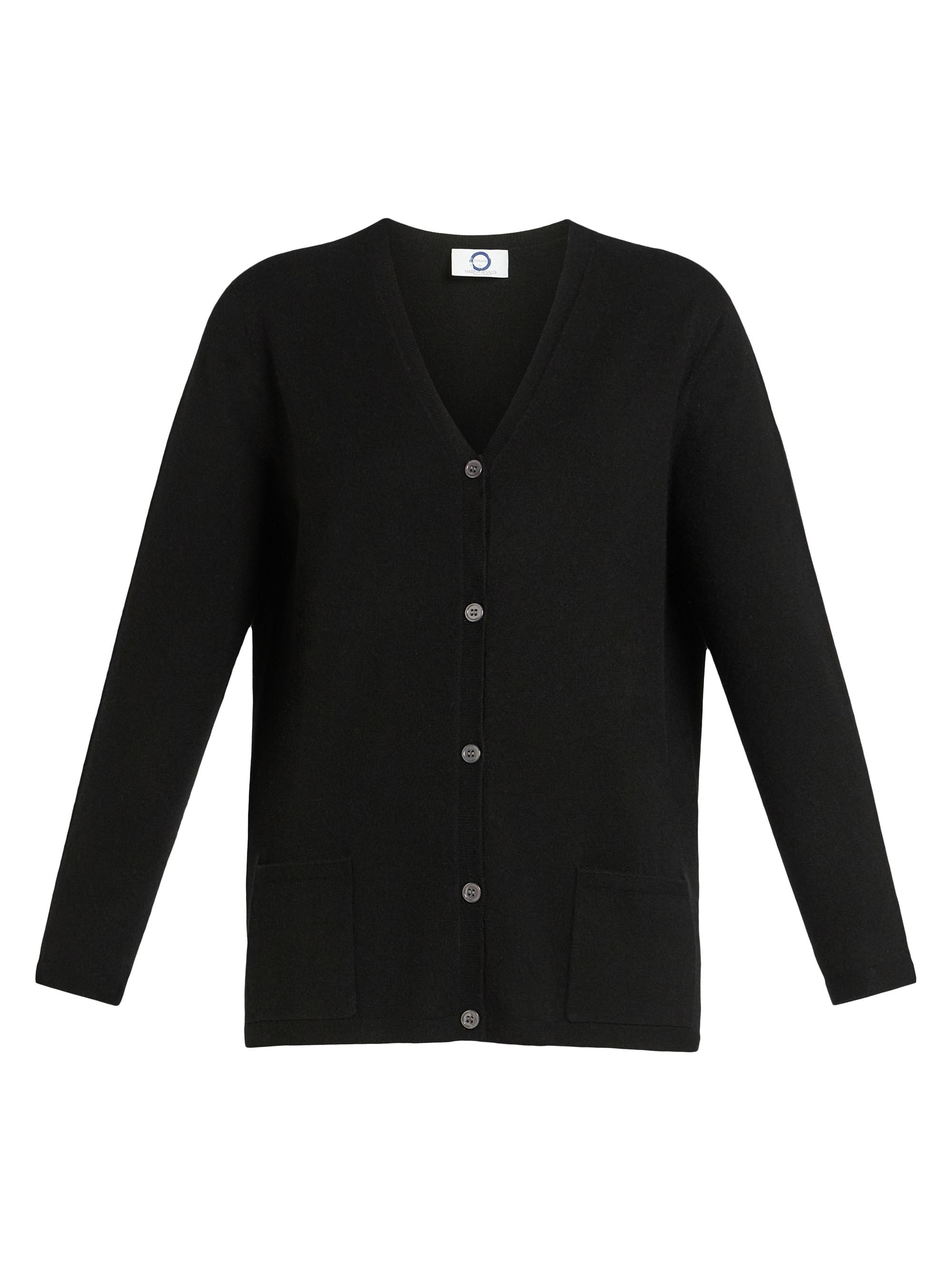 Marina Rinaldi Women's Voyage 2A Uscita Colonia Cashmere Cardigan - Black