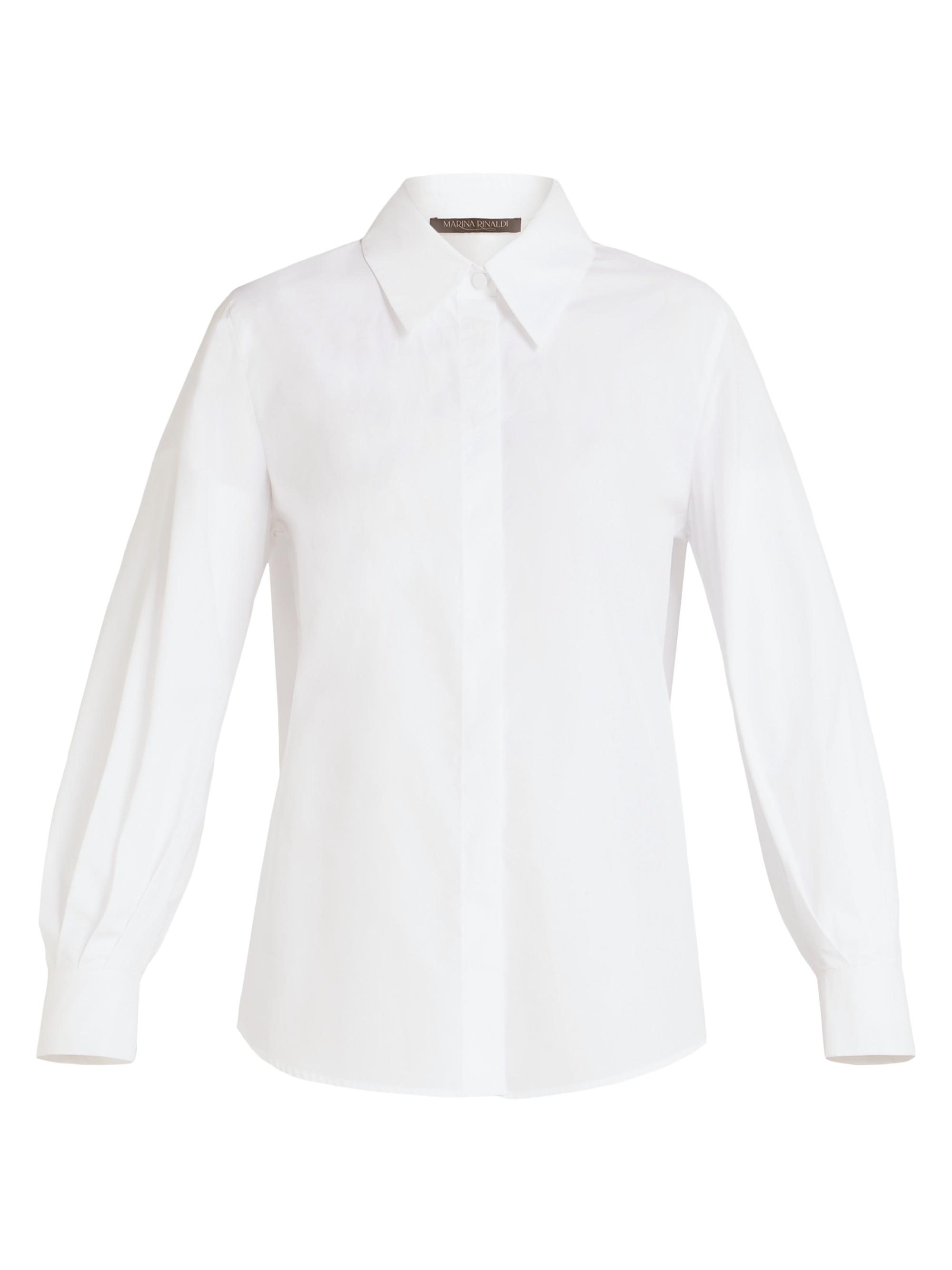 Marina Rinaldi Women's 2A Uscita Scoglio Button-Front Shirt - Optical White