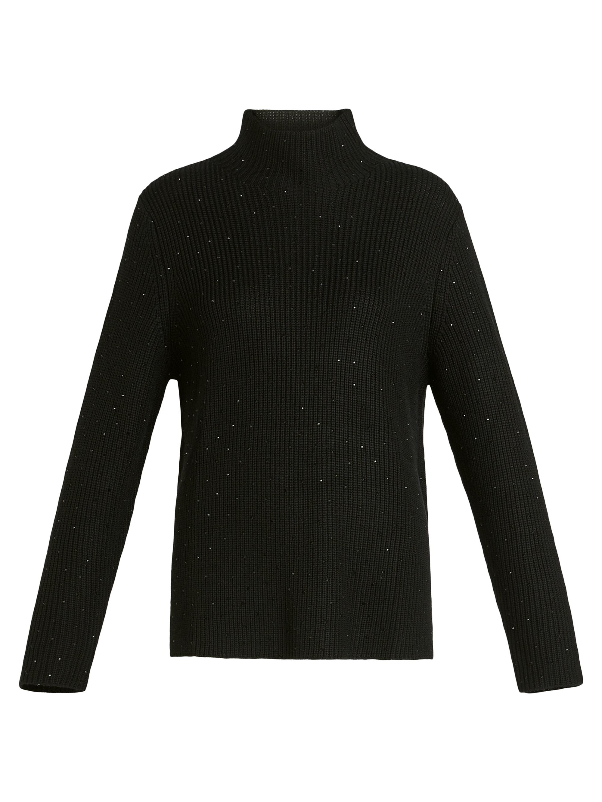 Marina Rinaldi Women's 2A Uscita Kastel Shimmer Sweater - Black