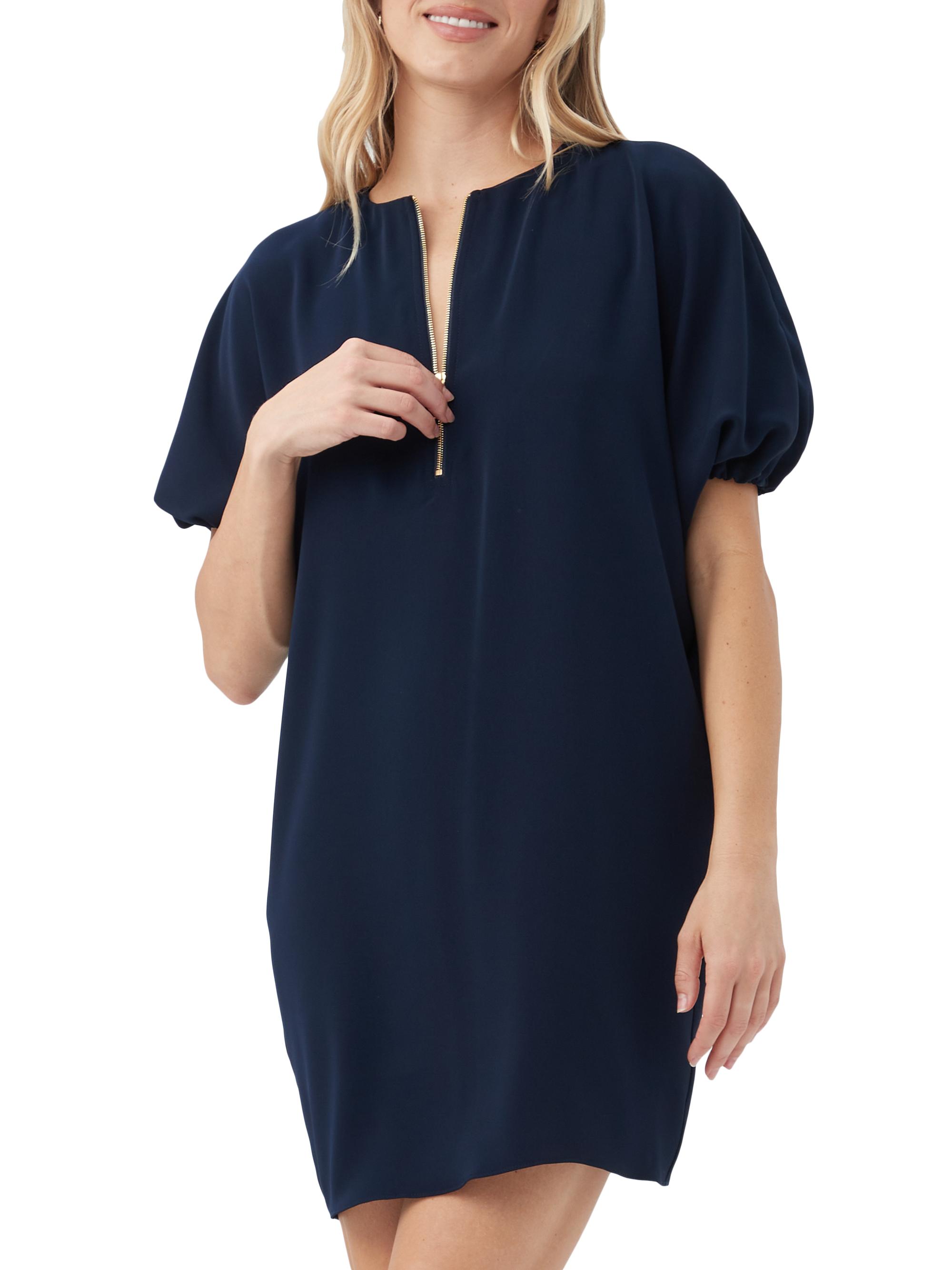 Trina Turk Women's Zariah Georgette Puff-Sleeve Minidress - Indigo