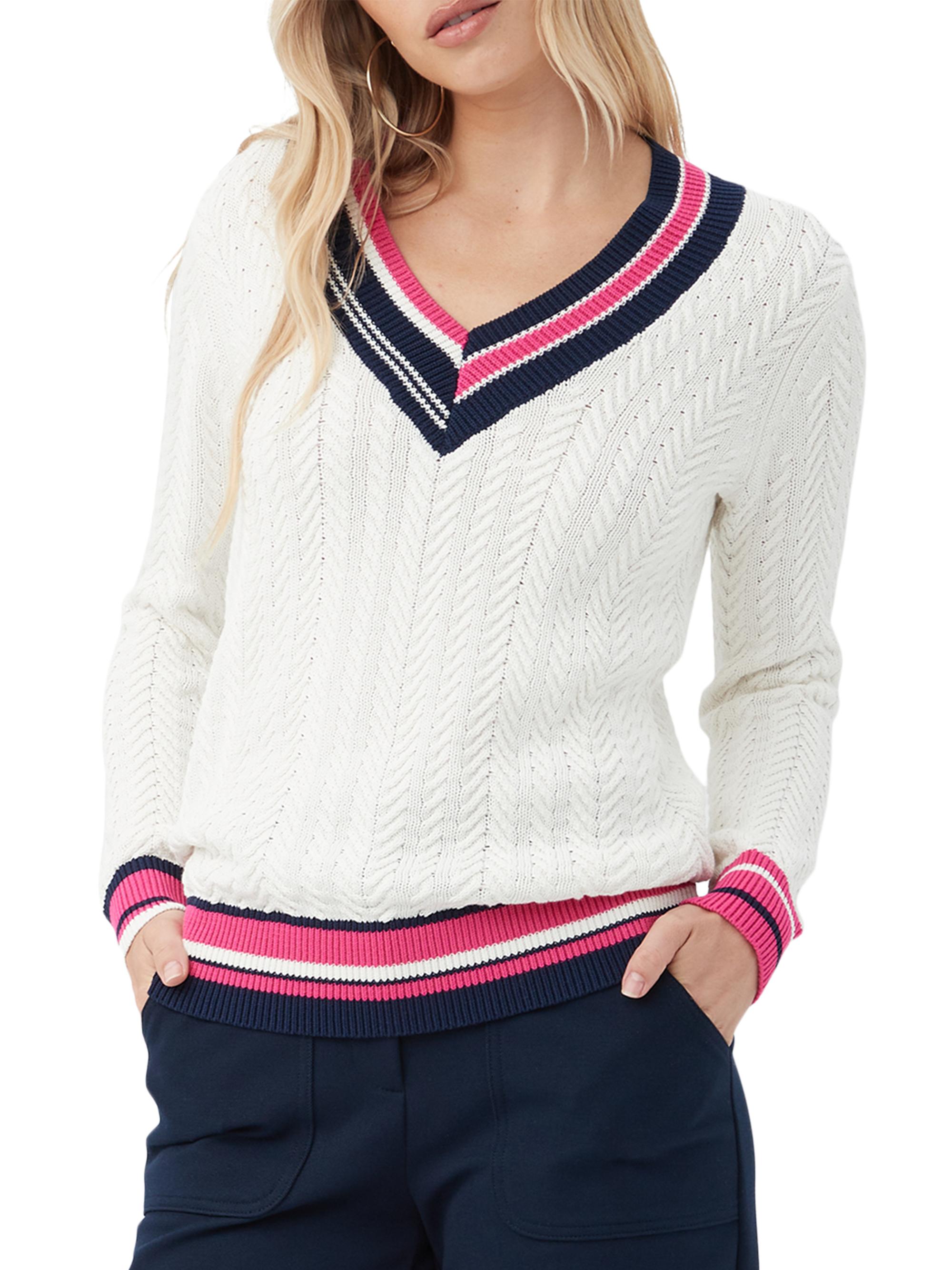 Trina Turk Women's Seapointe Cable-Knit Sweater