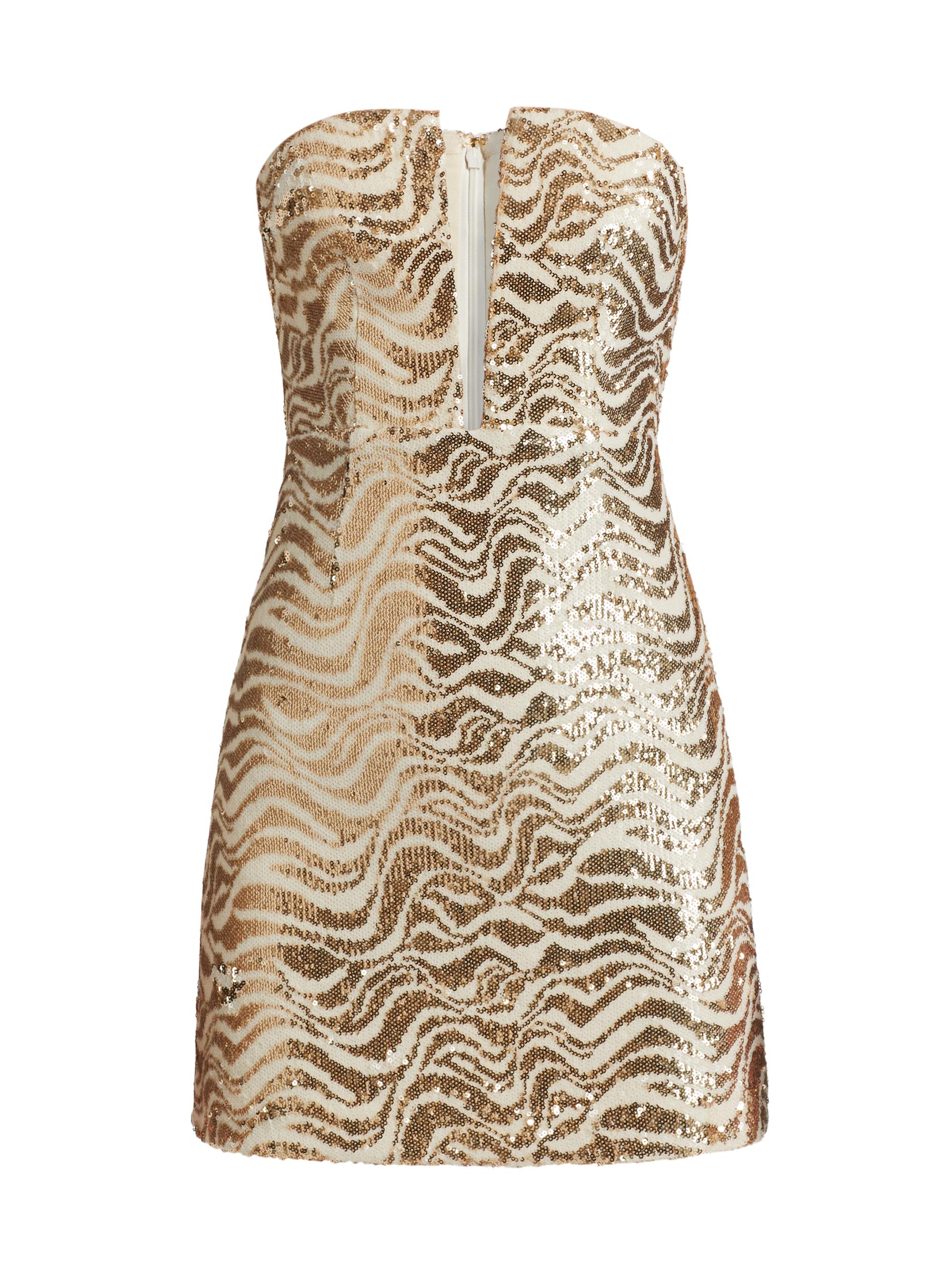 Ramy Brook Liliane Sequin Zebra High-Neck Gown | Saks Fifth Avenue