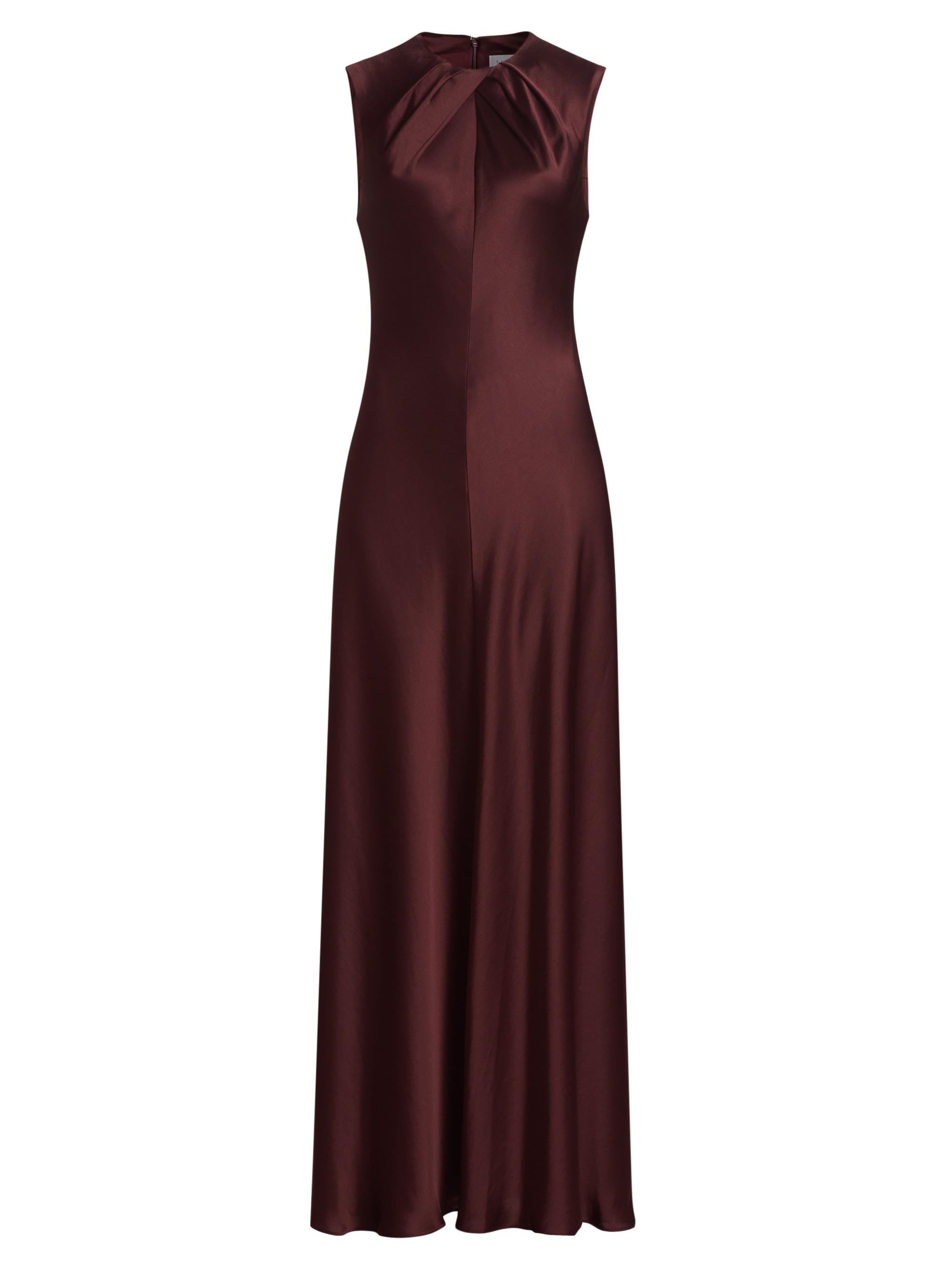 Tanya Taylor Women's Emily Satin Sleeveless Maxi Dress - Anthracite