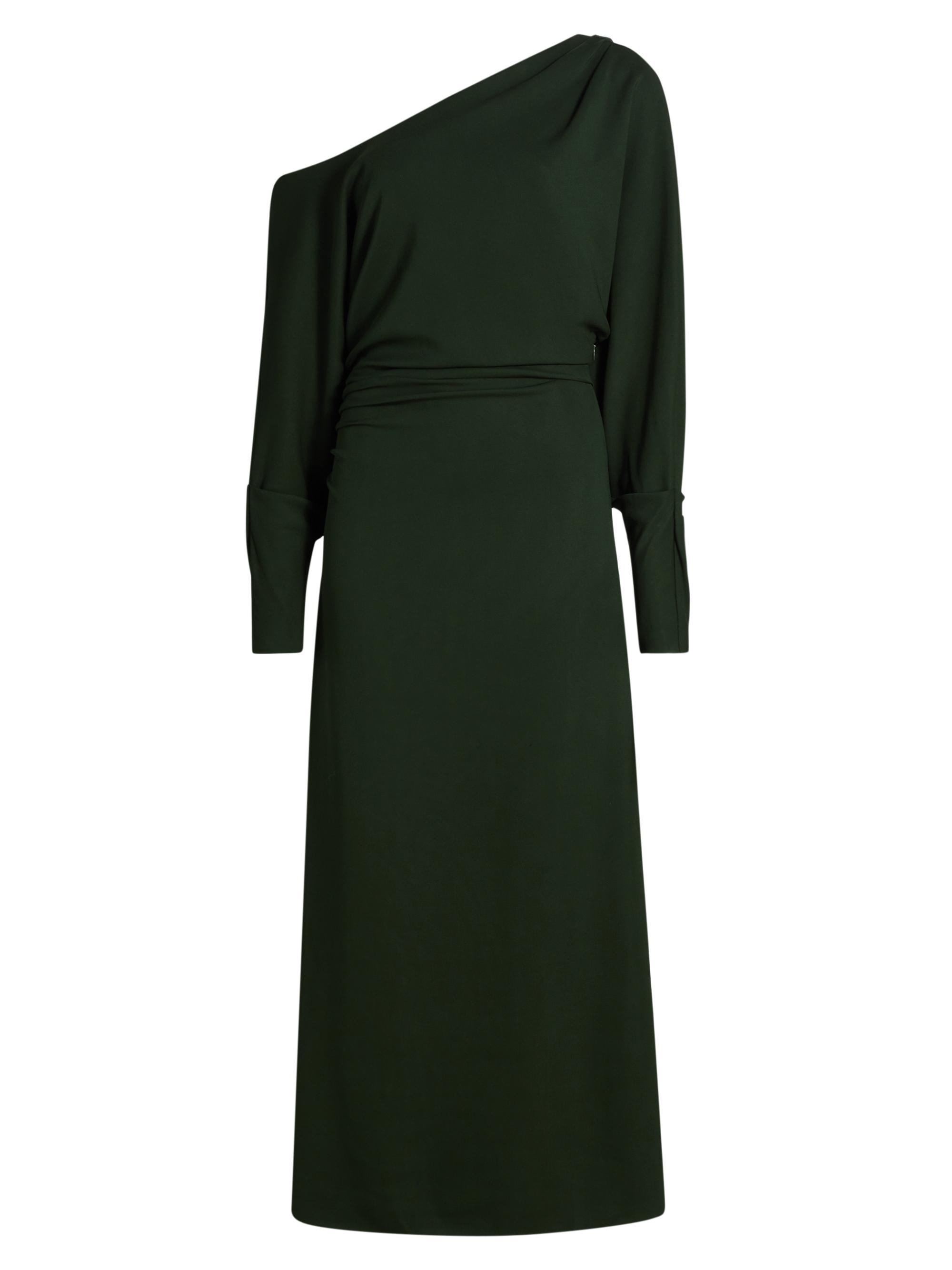 Tanya Taylor Women's Georgie One-Shoulder Maxi Dress - Forest Green