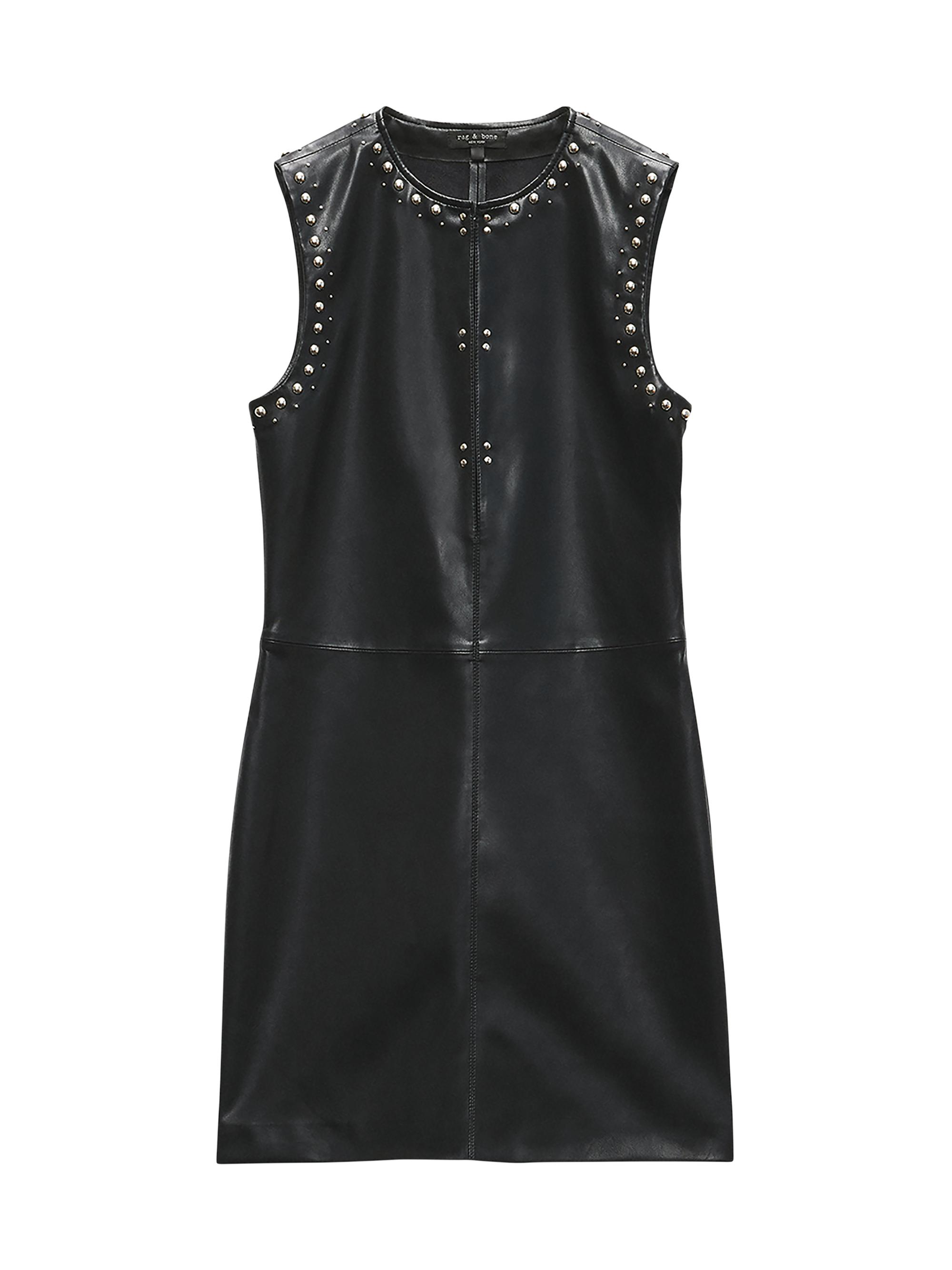 rag & bone Women's Brigette Faux Leather Minidress - Black