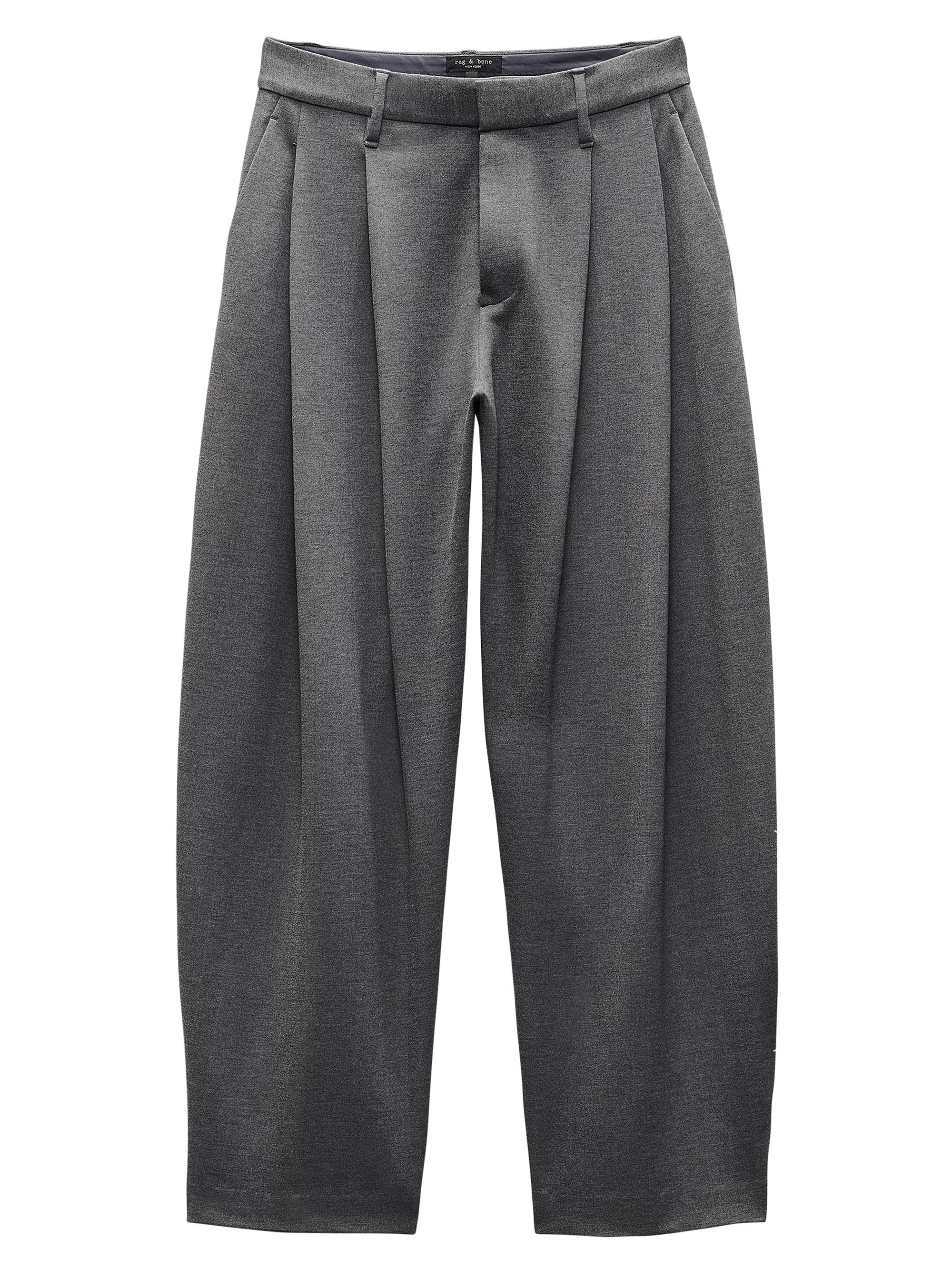 rag & bone Women's Cecily Pleated Wide-Leg Pants - Charcoal