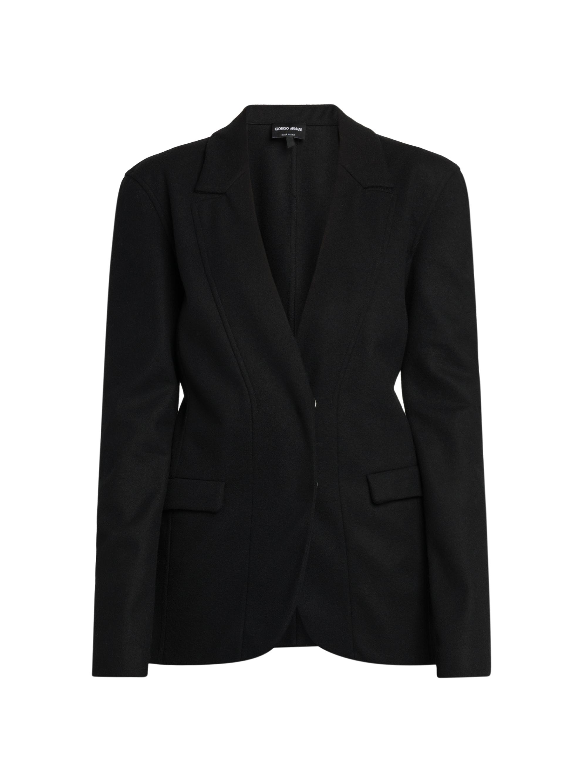 Giorgio Armani Women's Double-Faced Wool Blazer - Black Beauty