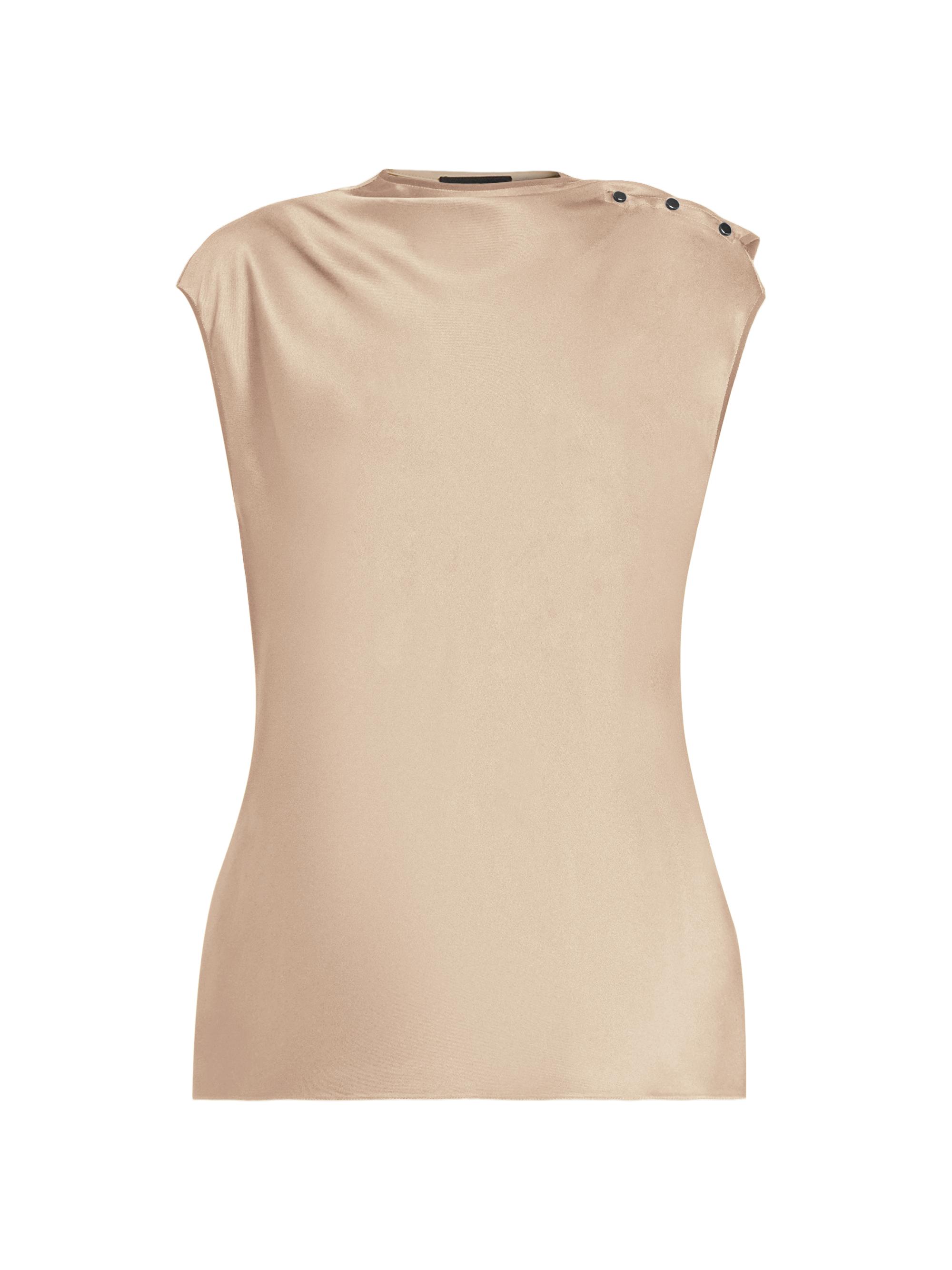 Giorgio Armani Women's Buttoned Silk Satin Blouse - Savannah