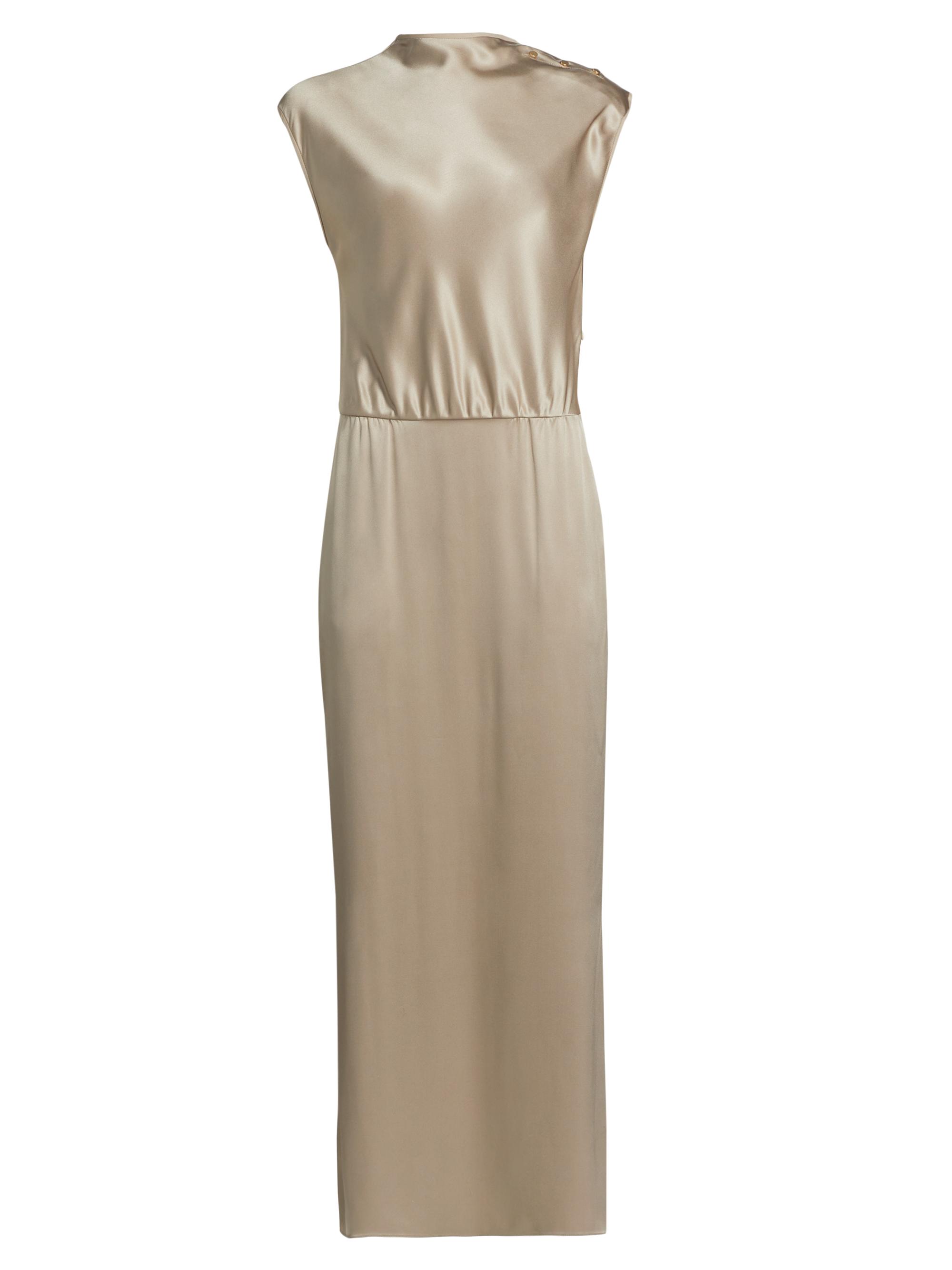 Giorgio Armani Double Silk Satin Dress | Saks Fifth Avenue