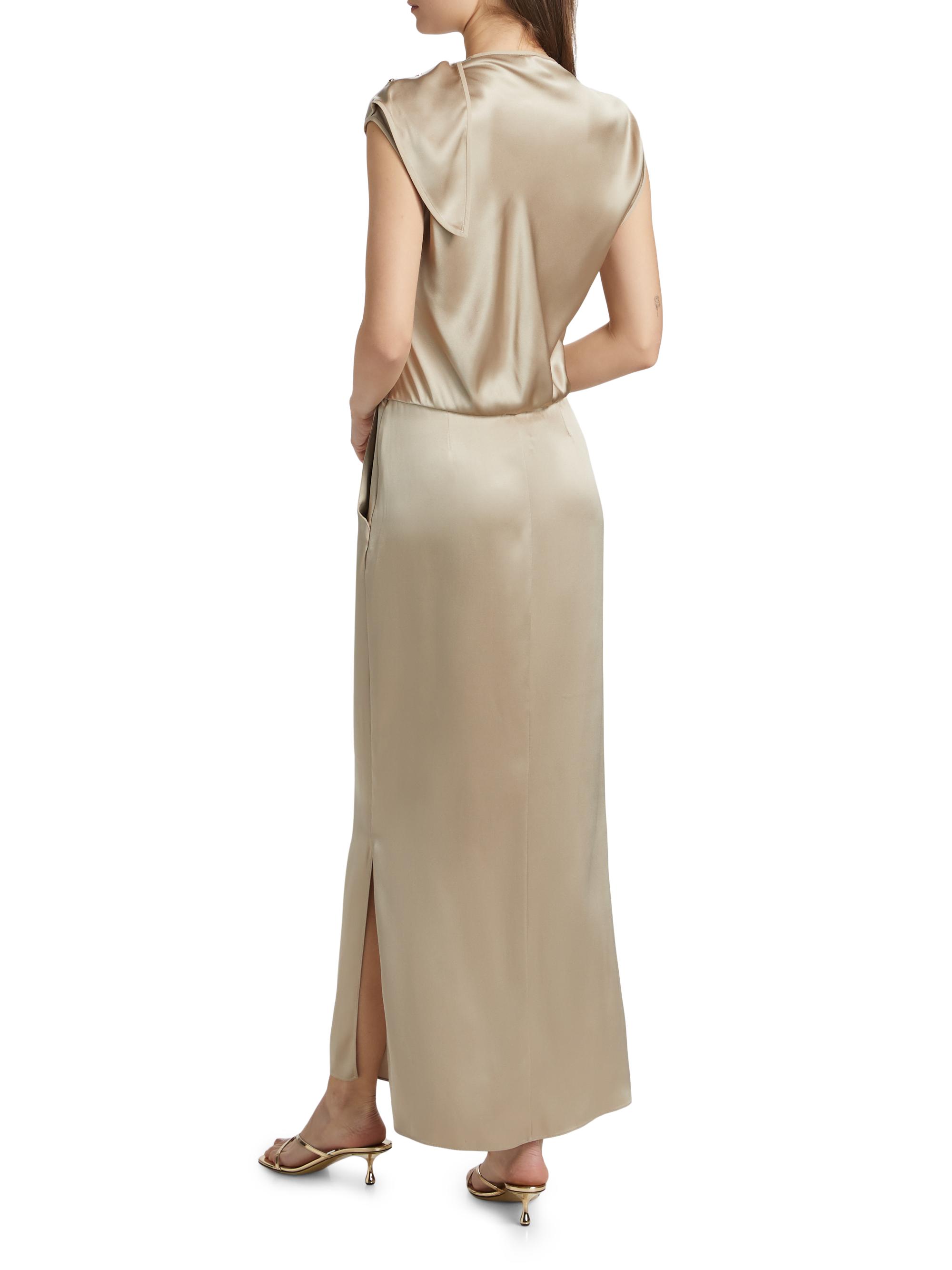 Giorgio Armani Double Silk Satin Dress | Saks Fifth Avenue