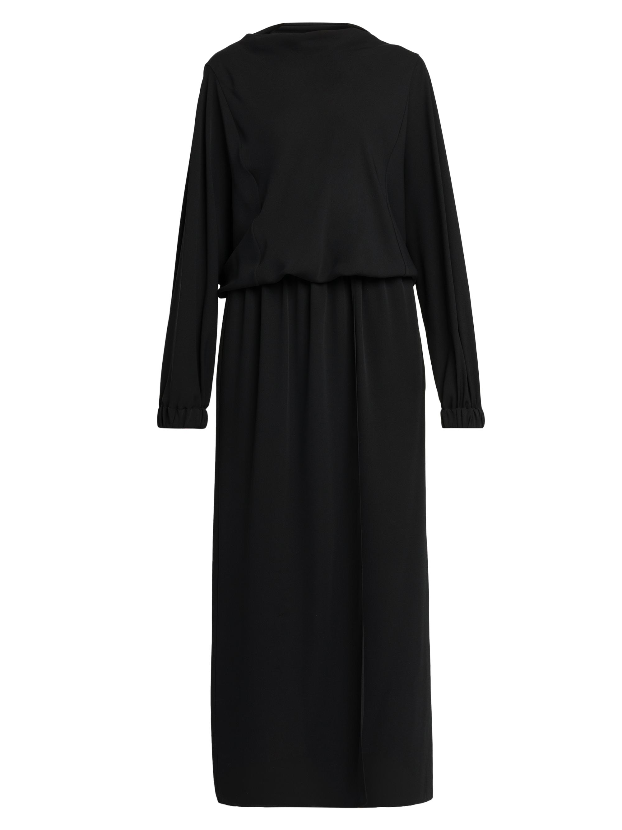 Giorgio Armani Women's Silk Triple Georgette Dress - Black Forest