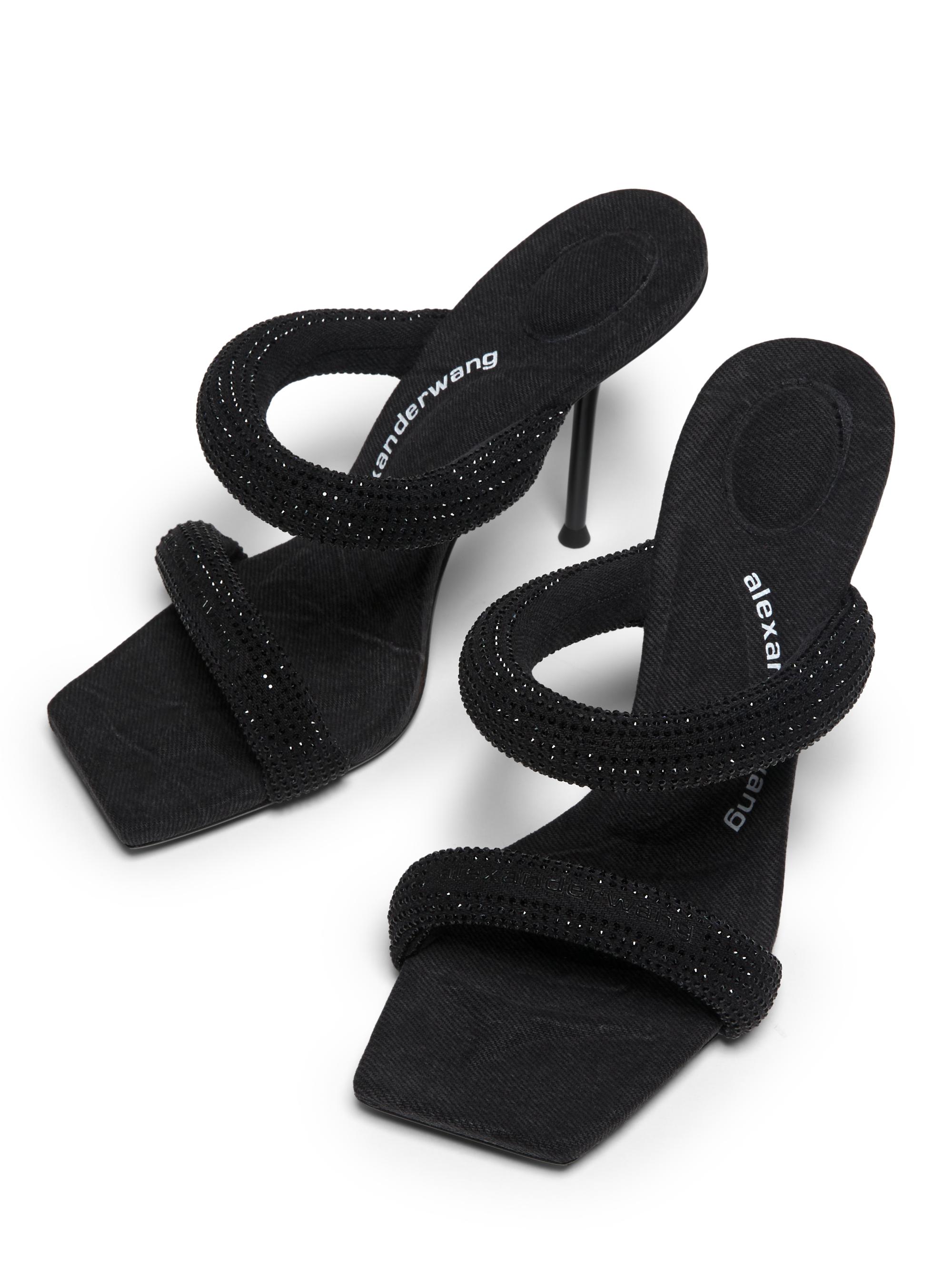 Alexander Wang Julie Tubular 105MM Crystal-Embellished Sandals