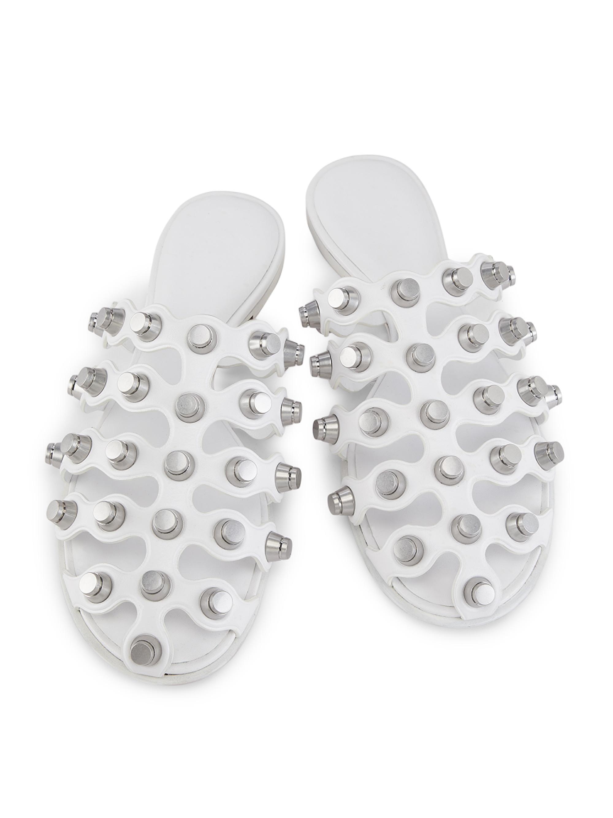 Alexander Wang Rexa Studded Cage Slides | Saks Fifth Avenue