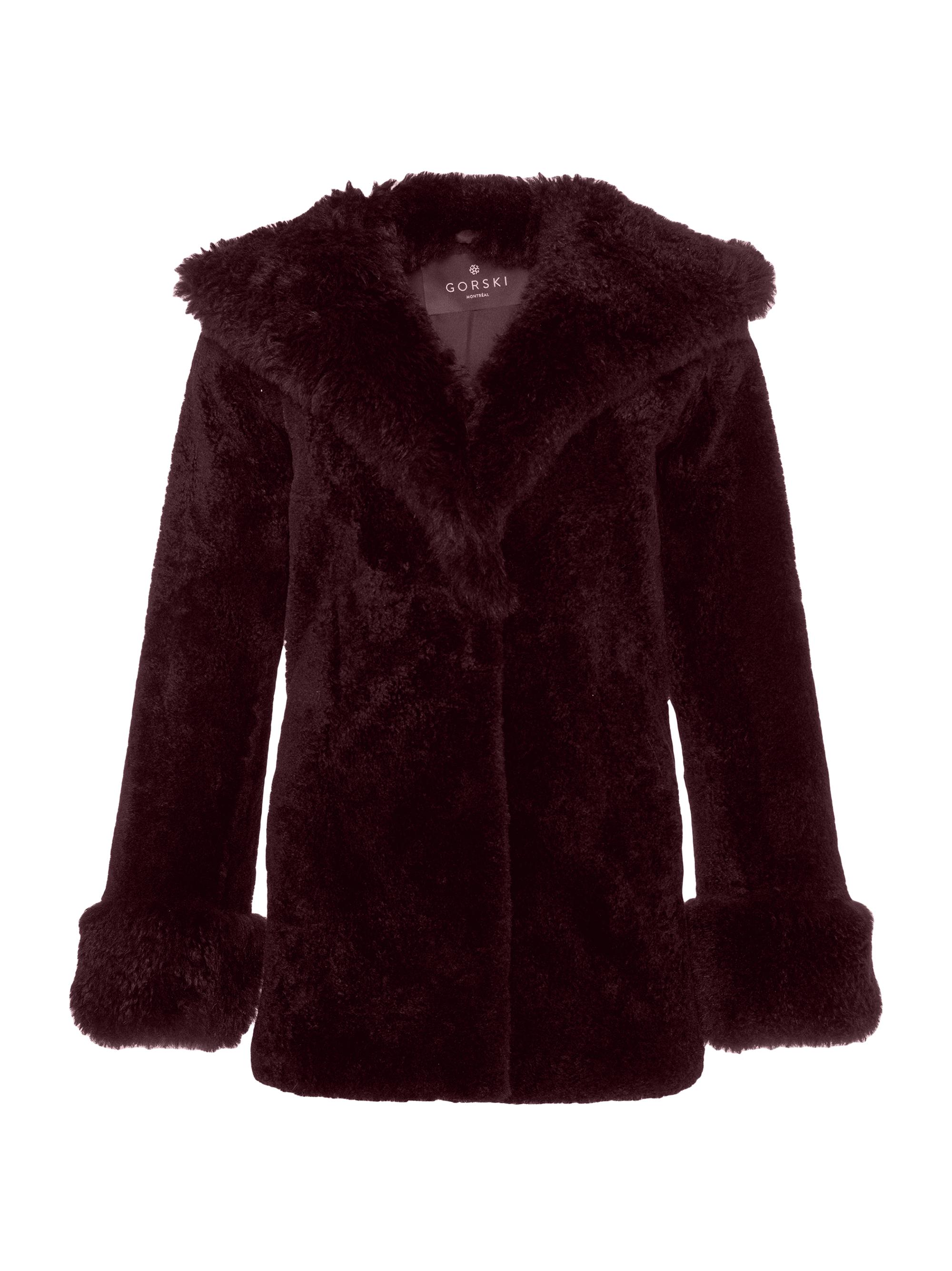 Gorski Women's Sheared Cashmere Goat Parka - Black