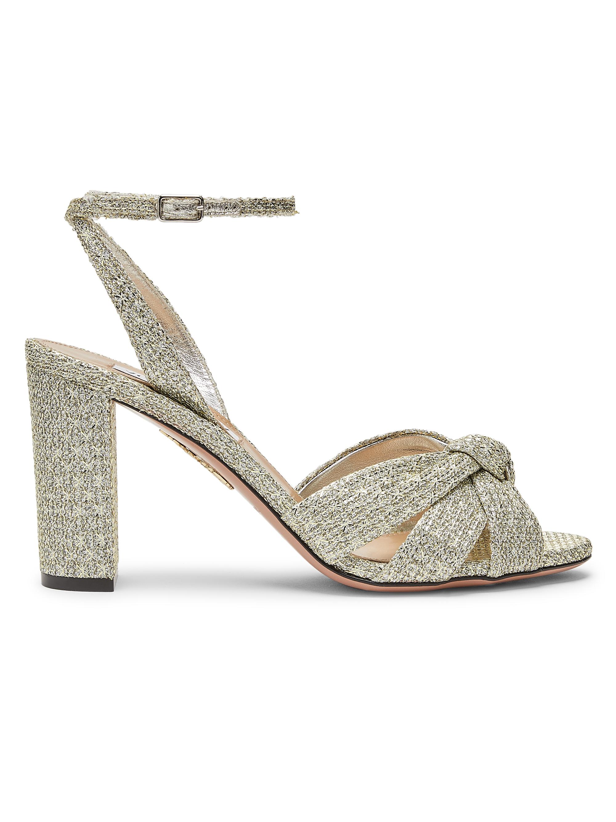 Aquazzura Nina 85MM Knotted Sandals | Saks Fifth Avenue
