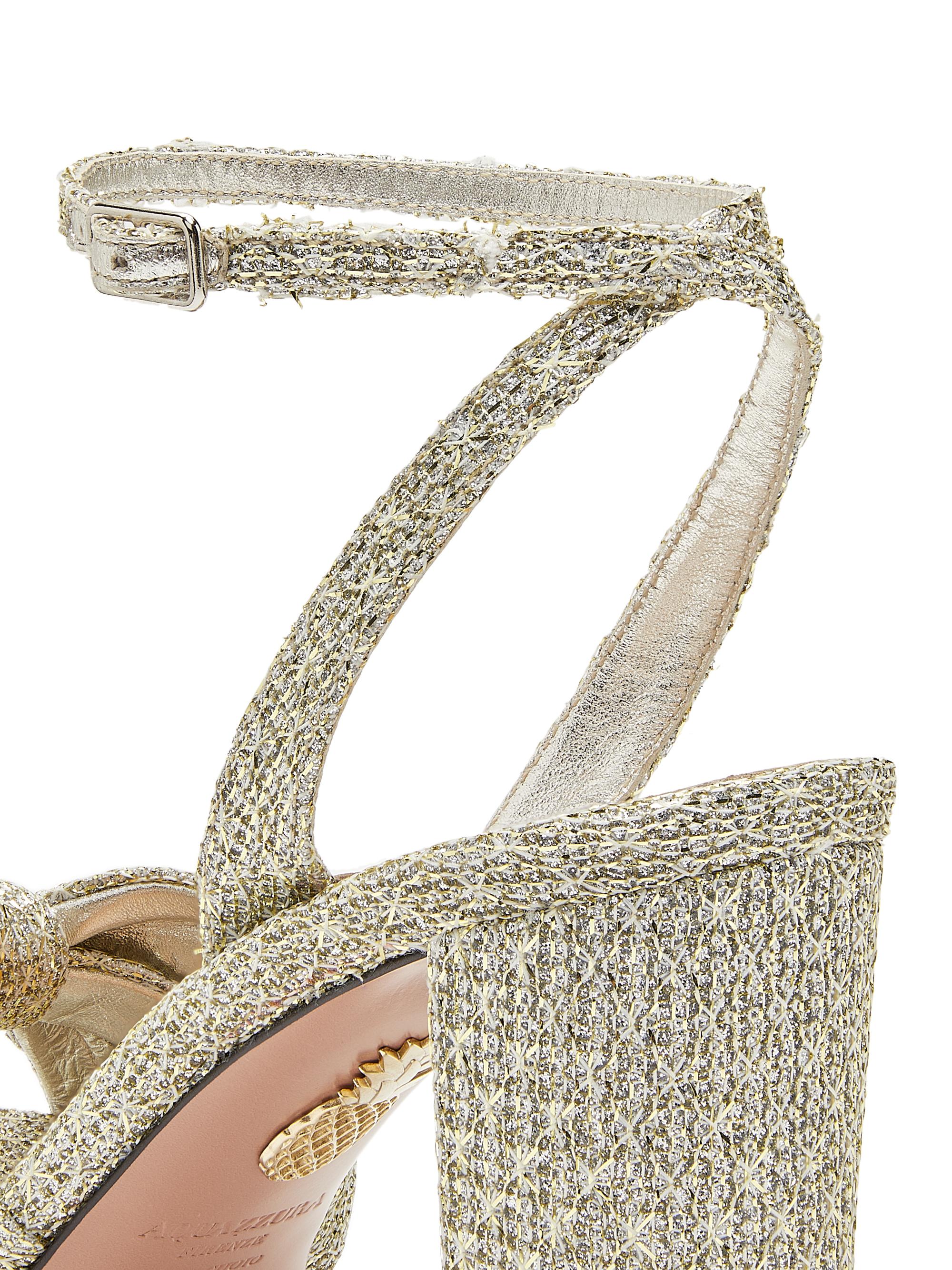 Aquazzura Nina 85MM Knotted Sandals | Saks Fifth Avenue