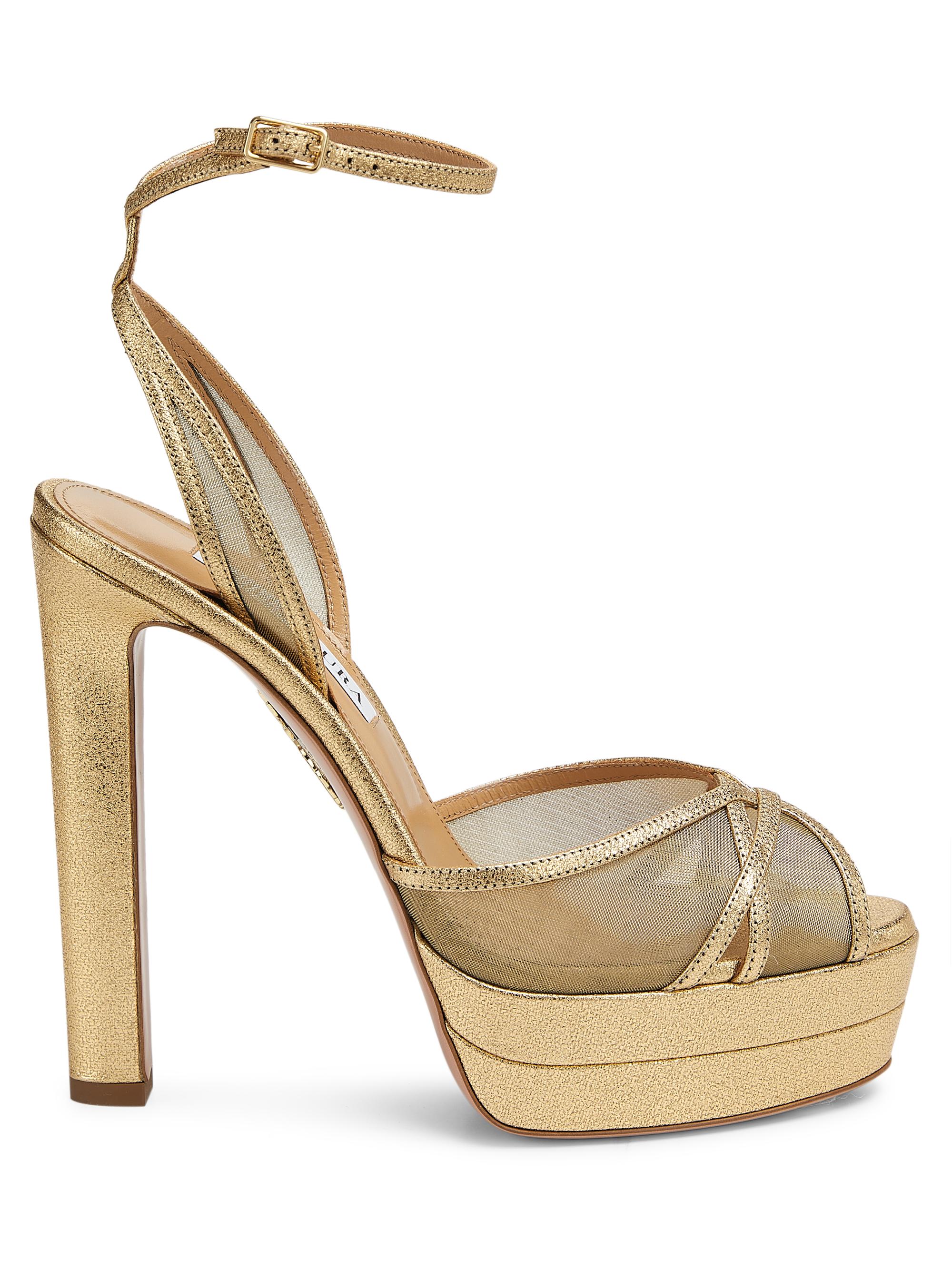 Aquazzura Shear 130MM Platform Sandals | Saks Fifth Avenue