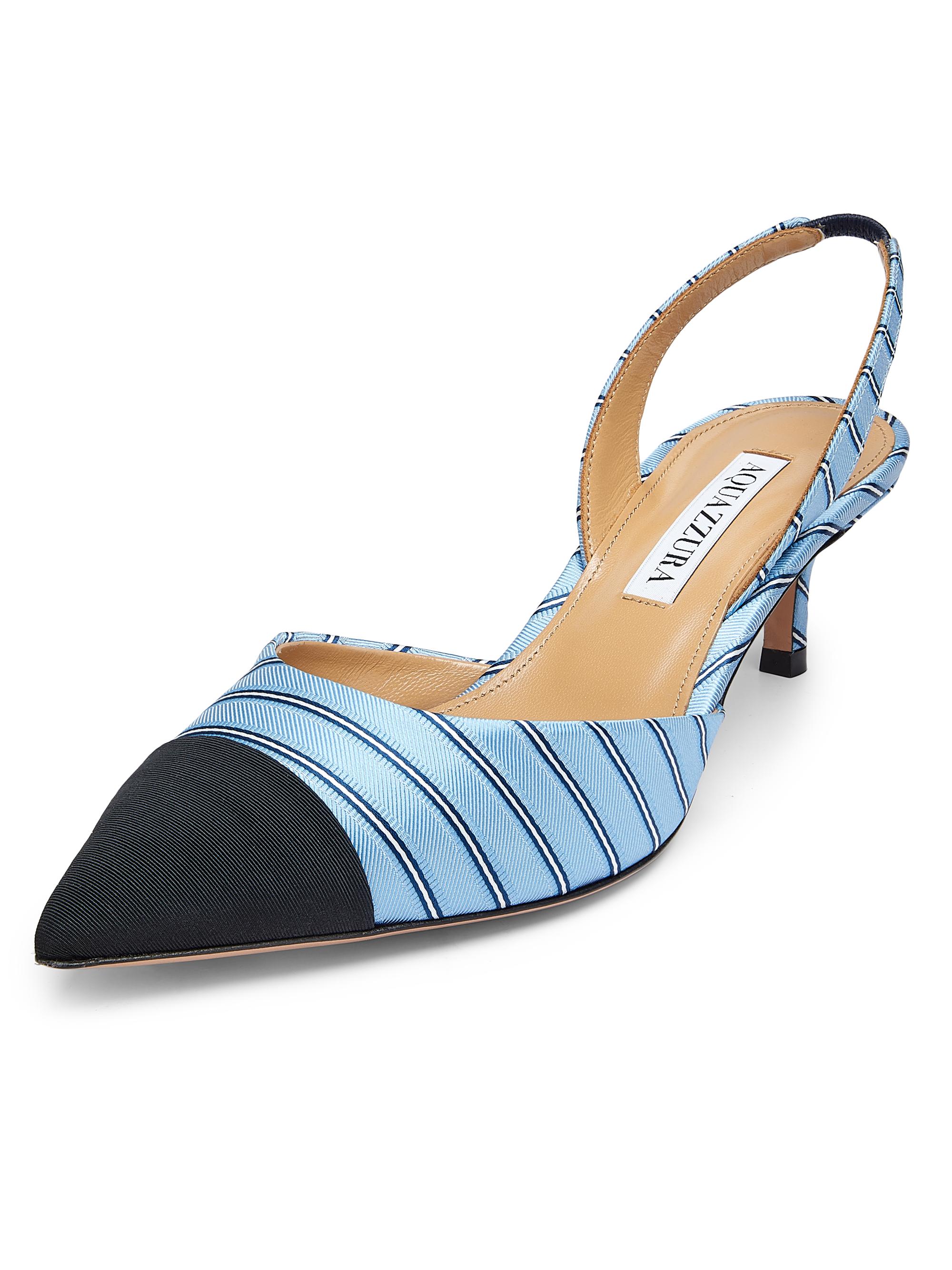 Aquazzura Milanese 50MM Slingback Pumps | Saks Fifth Avenue