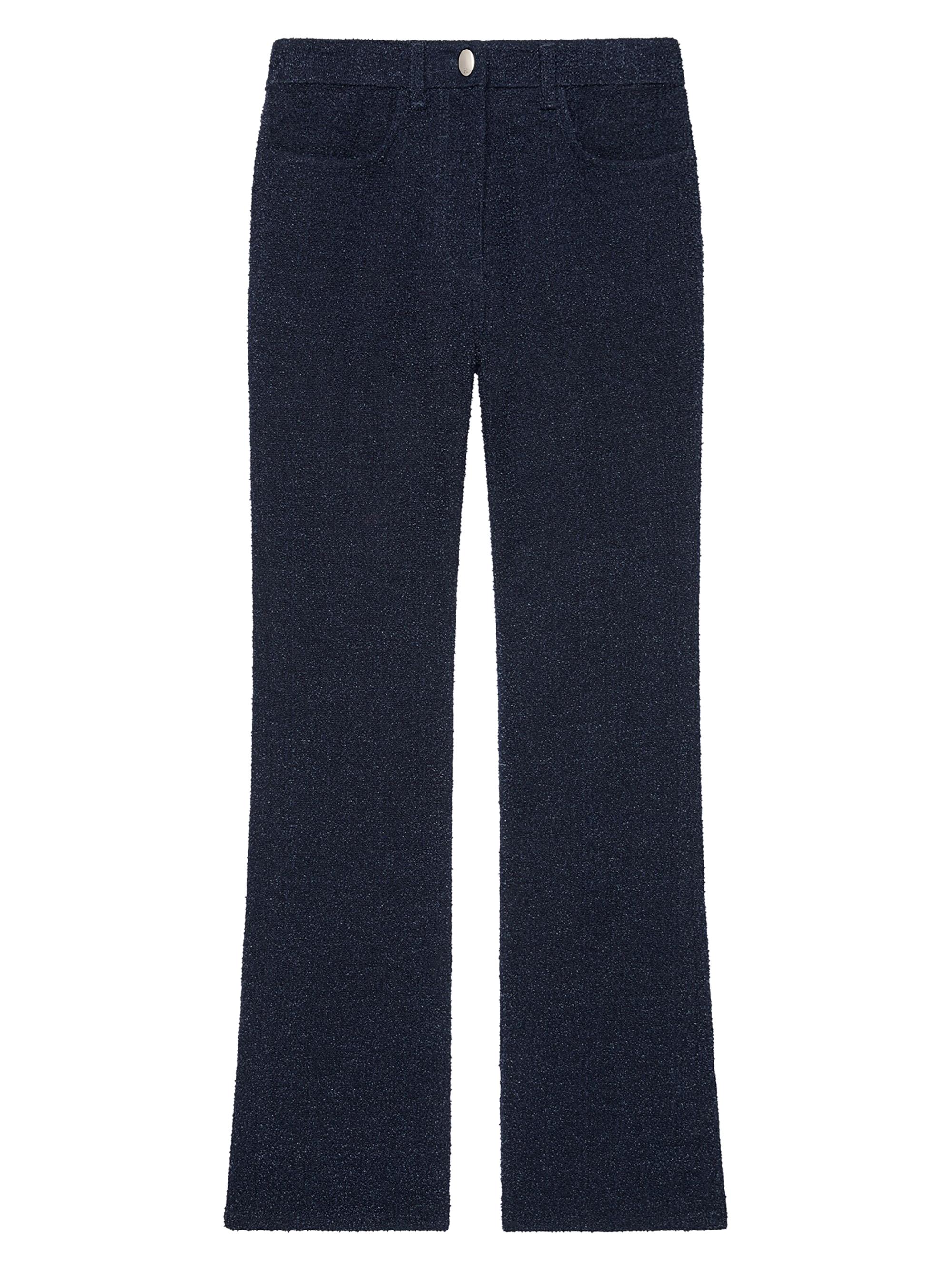Givenchy Women's Flared Jeans in Curly Denim - Indigo Blue